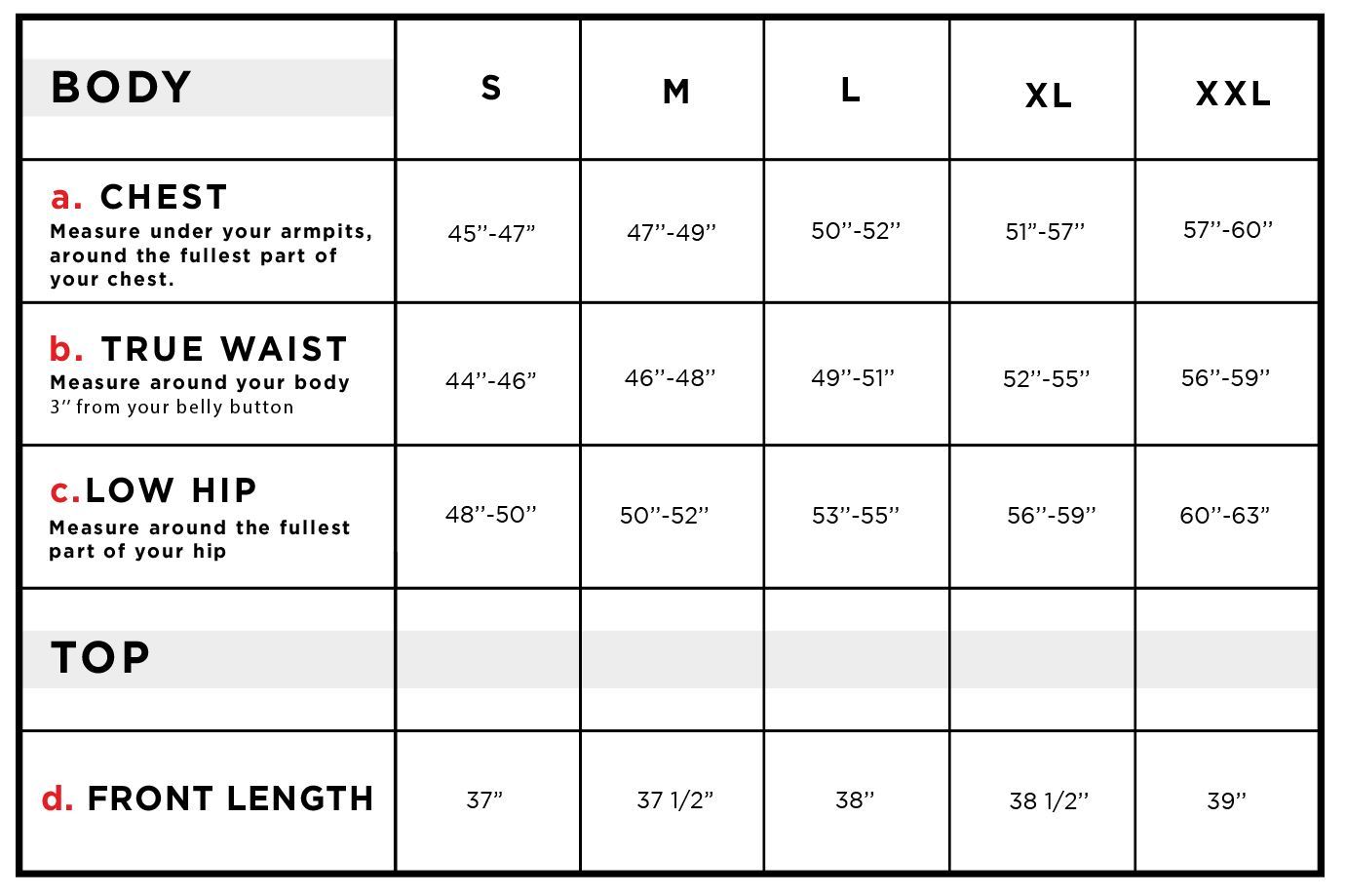 Maverick Nylon Men's Windbreaker Size Chart