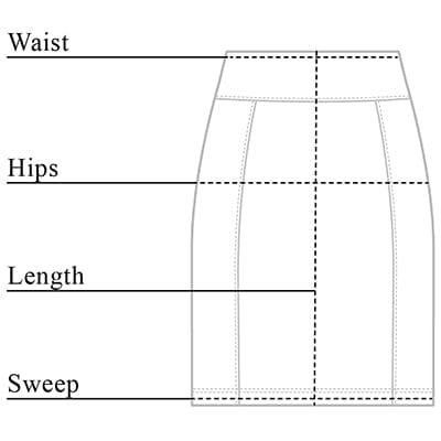 Rita Pull On Fleece Skirt Size Chart – Anatomie