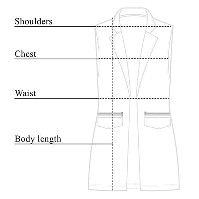 Solange Long Knit Moto Vest