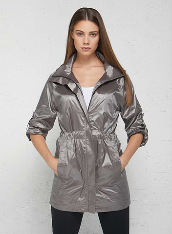 European Street Style The Metallic Travel Merika Windbreaker 