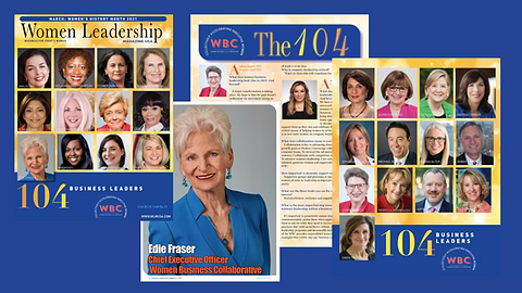 March issue of Women Leadership Magazine USA featuring the Women Business Collaborative and you: celebrating your work and thoughts on women’s business leadership in 2021