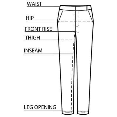 Thea Straight Leg Pant Size Chart