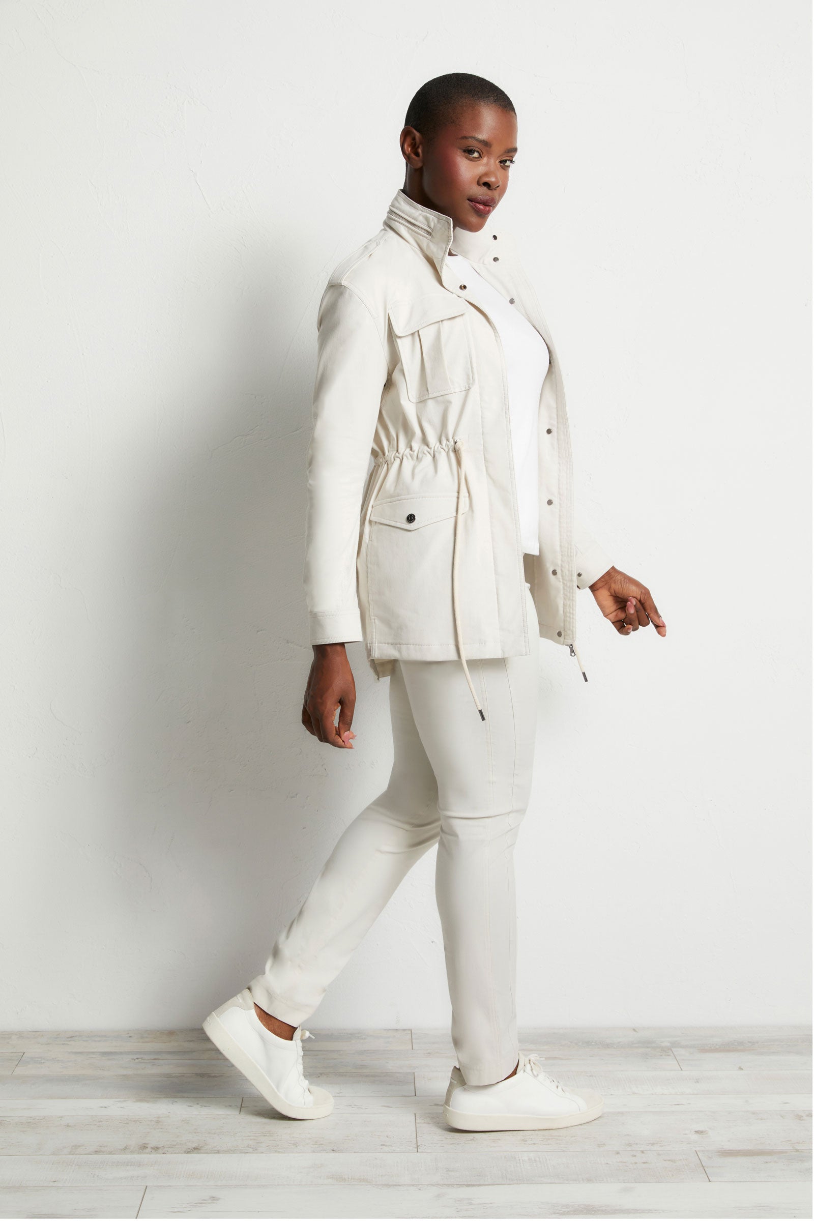 Stone || Courtney Utility Jacket