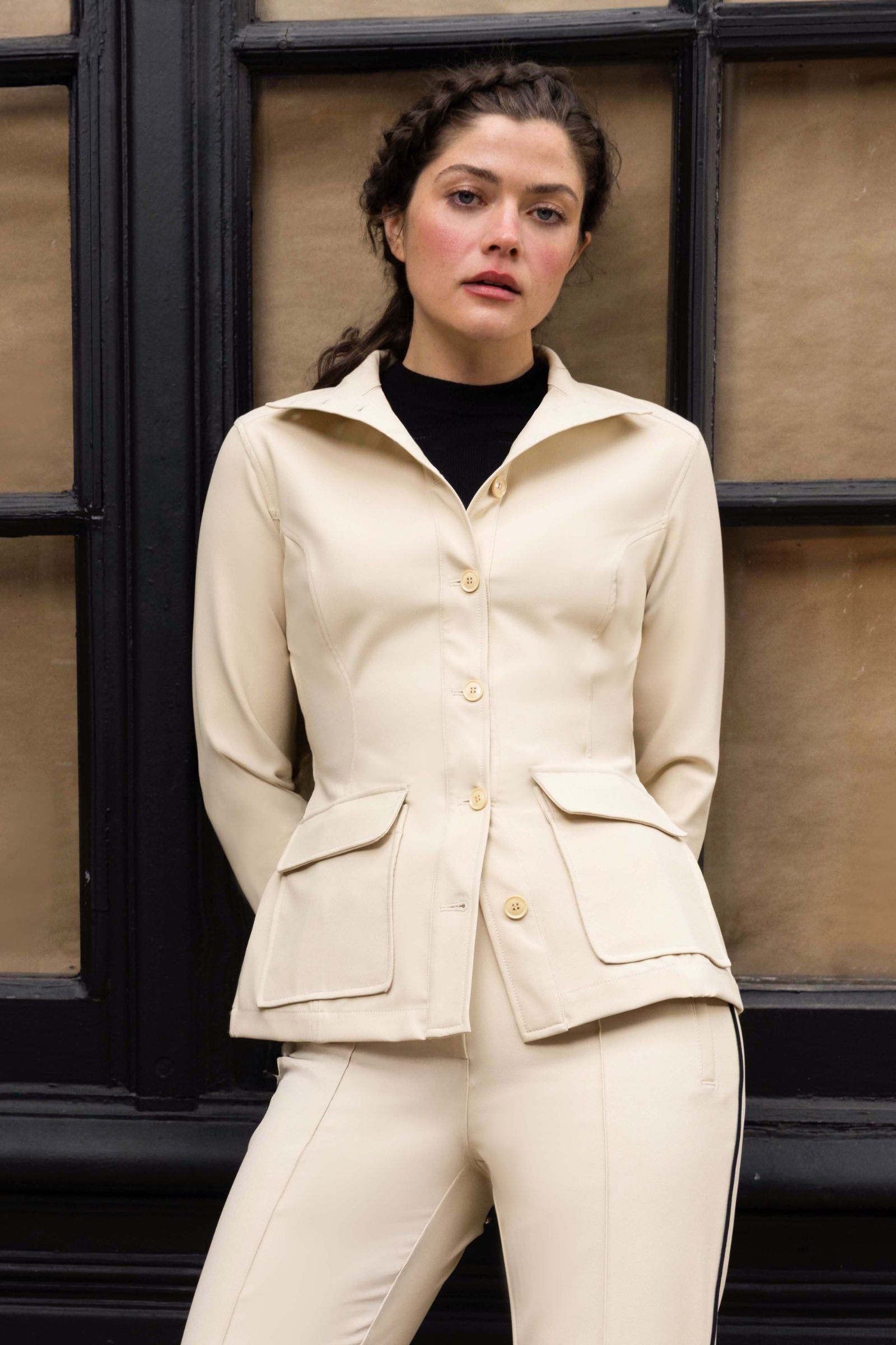 Reign Performance Twill Button Front Jacket