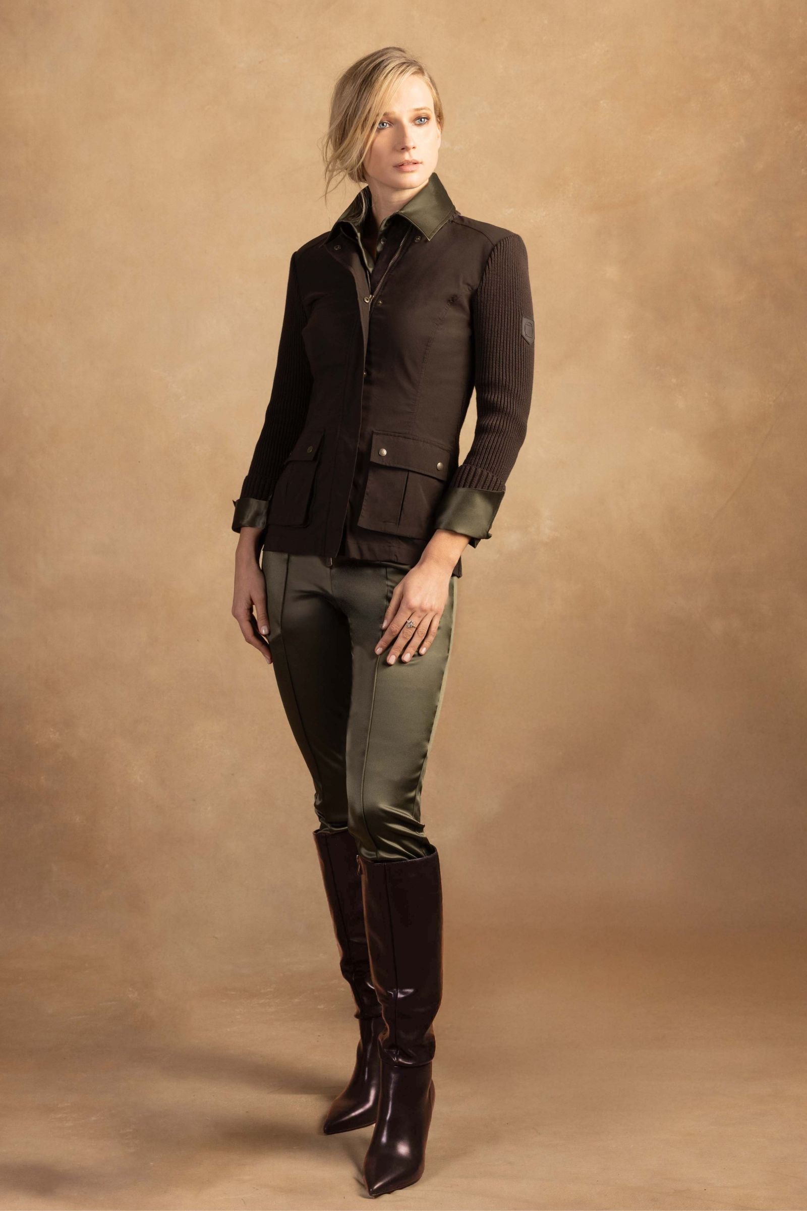 Arden Satin Straight Leg Pant