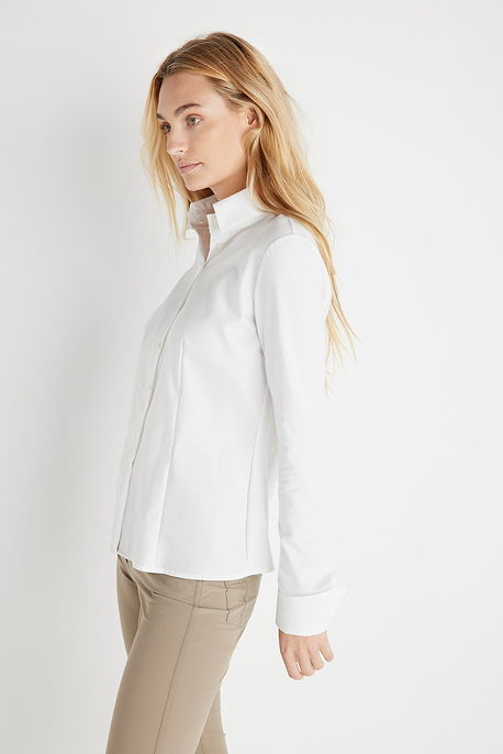 Alida Button Down Shirt in White