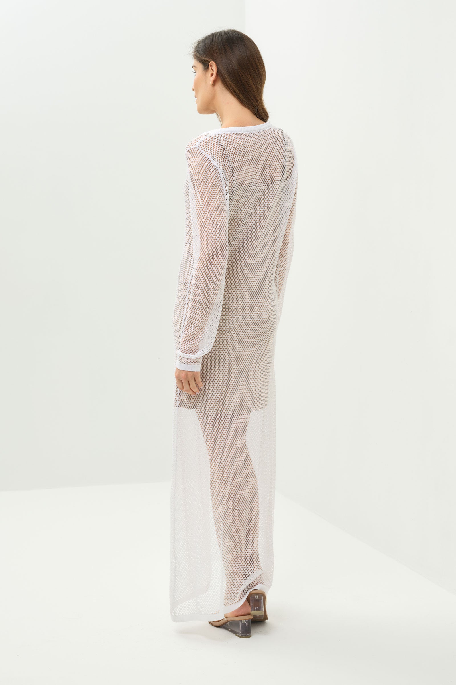 Ava Open Knit Maxi Dress