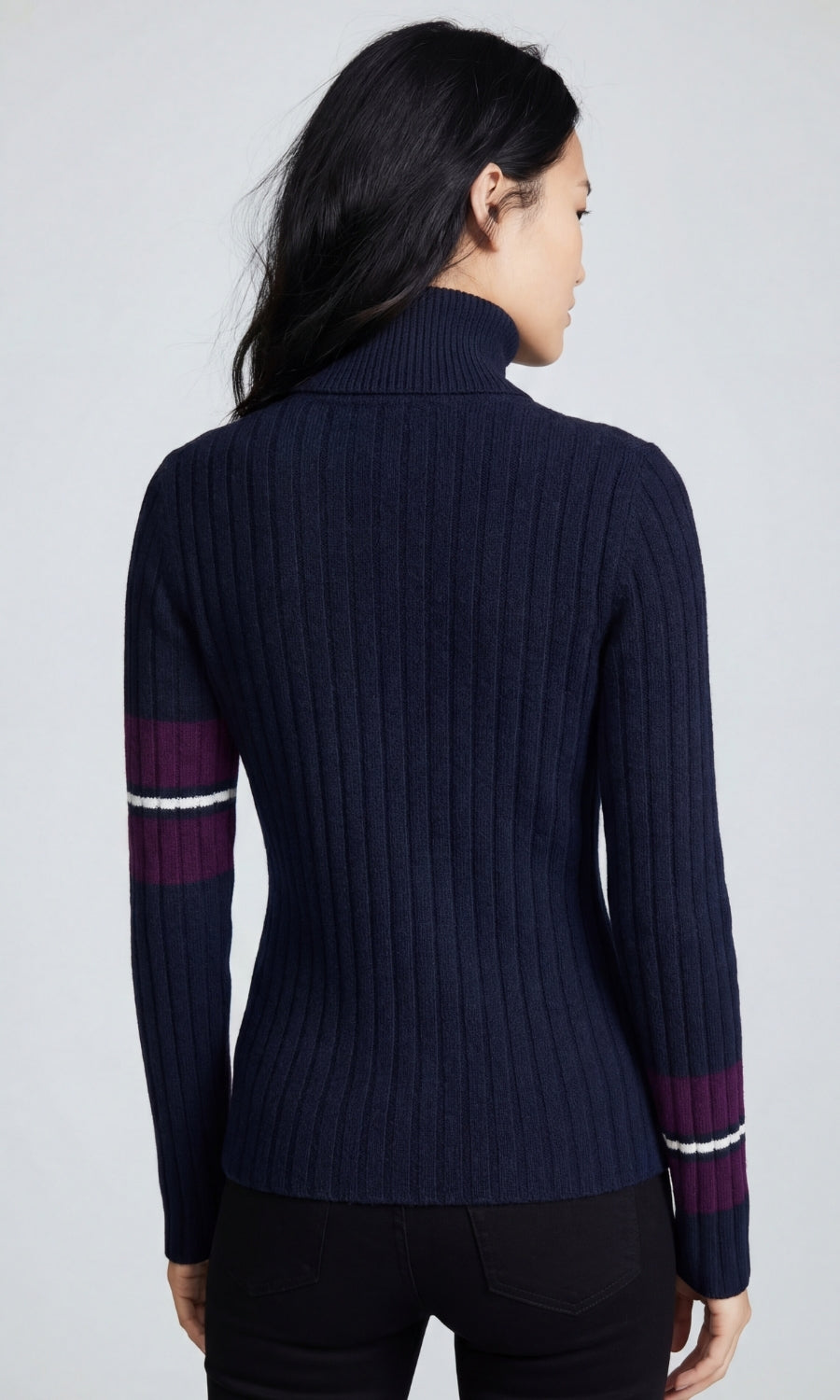 Lourdes Cashmere Ribbed Turtleneck