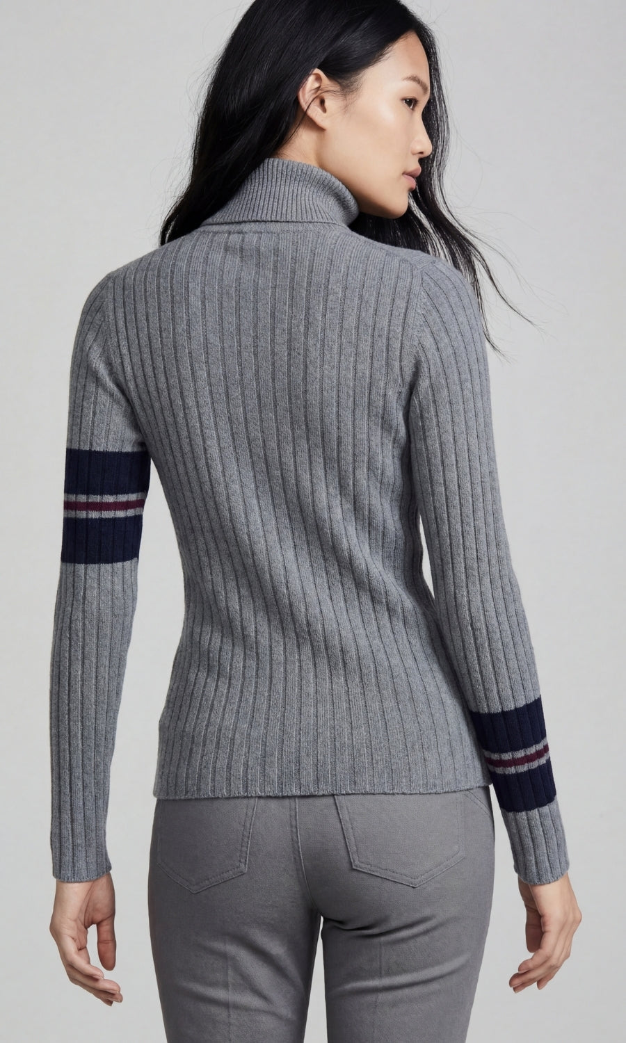 Lourdes Cashmere Ribbed Turtleneck