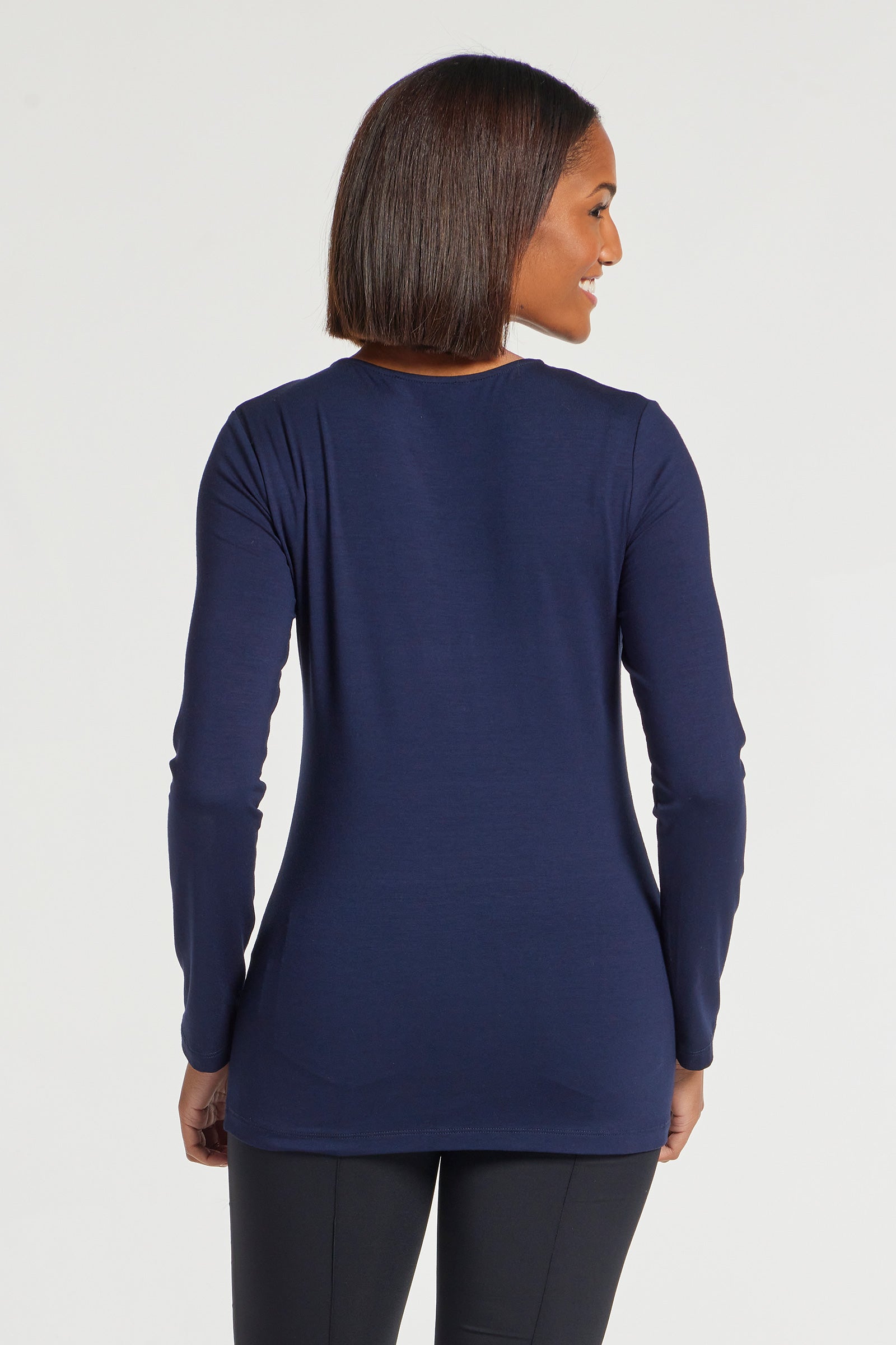 Calista Pima Cotton Henley Top