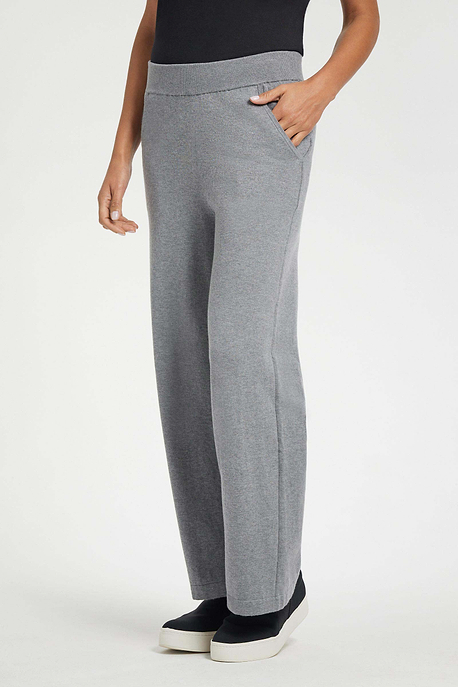 Catalina Knit Pant In Heather Grey