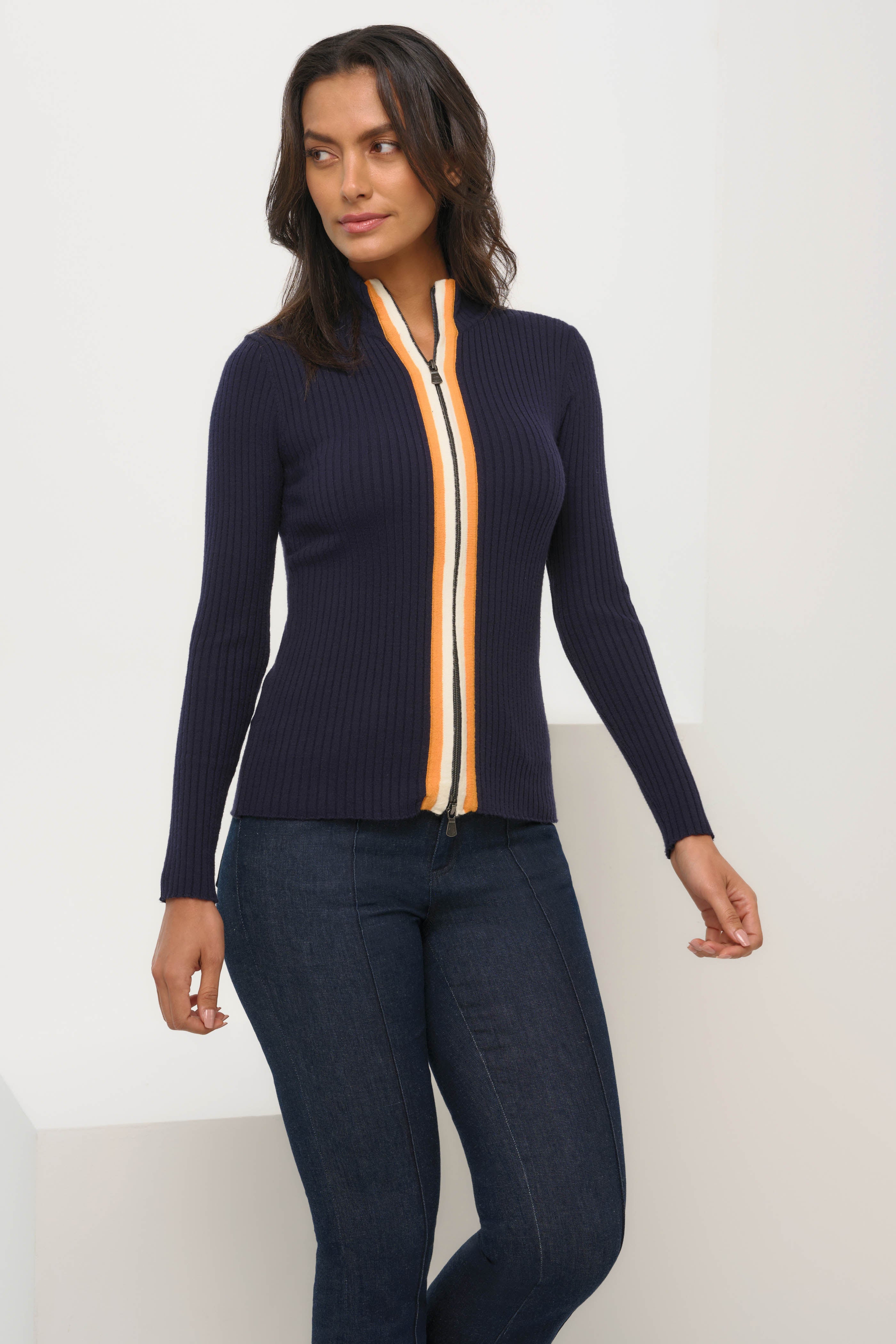 Charlize Sweater Top in Crimson