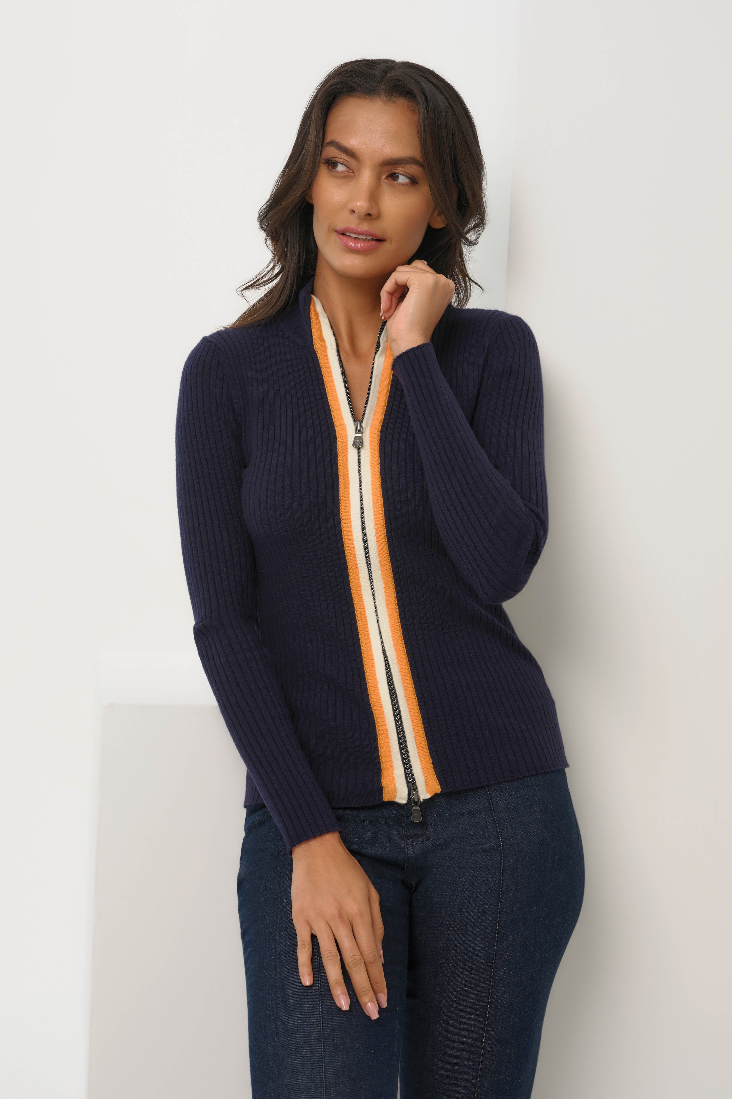 Charlize Sweater Top in Crimson
