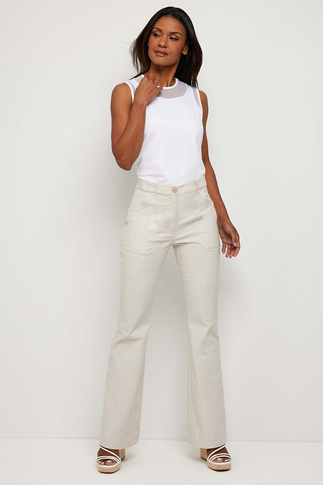 Darby Performance Cotton Flare Pant