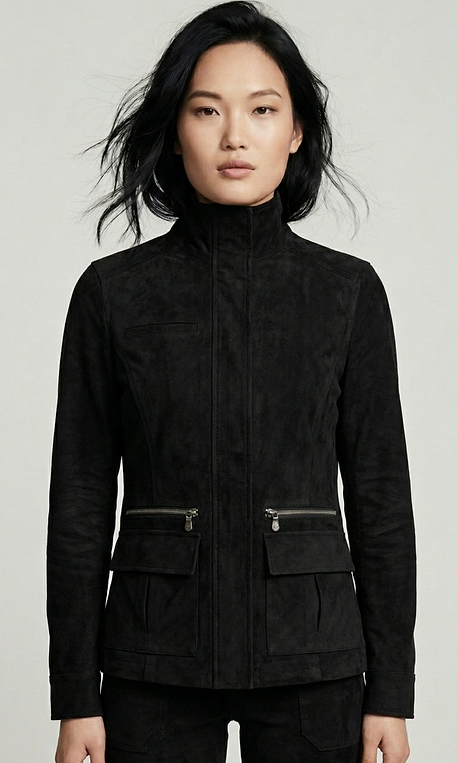 Kenya Faux Suede Safari Jacket