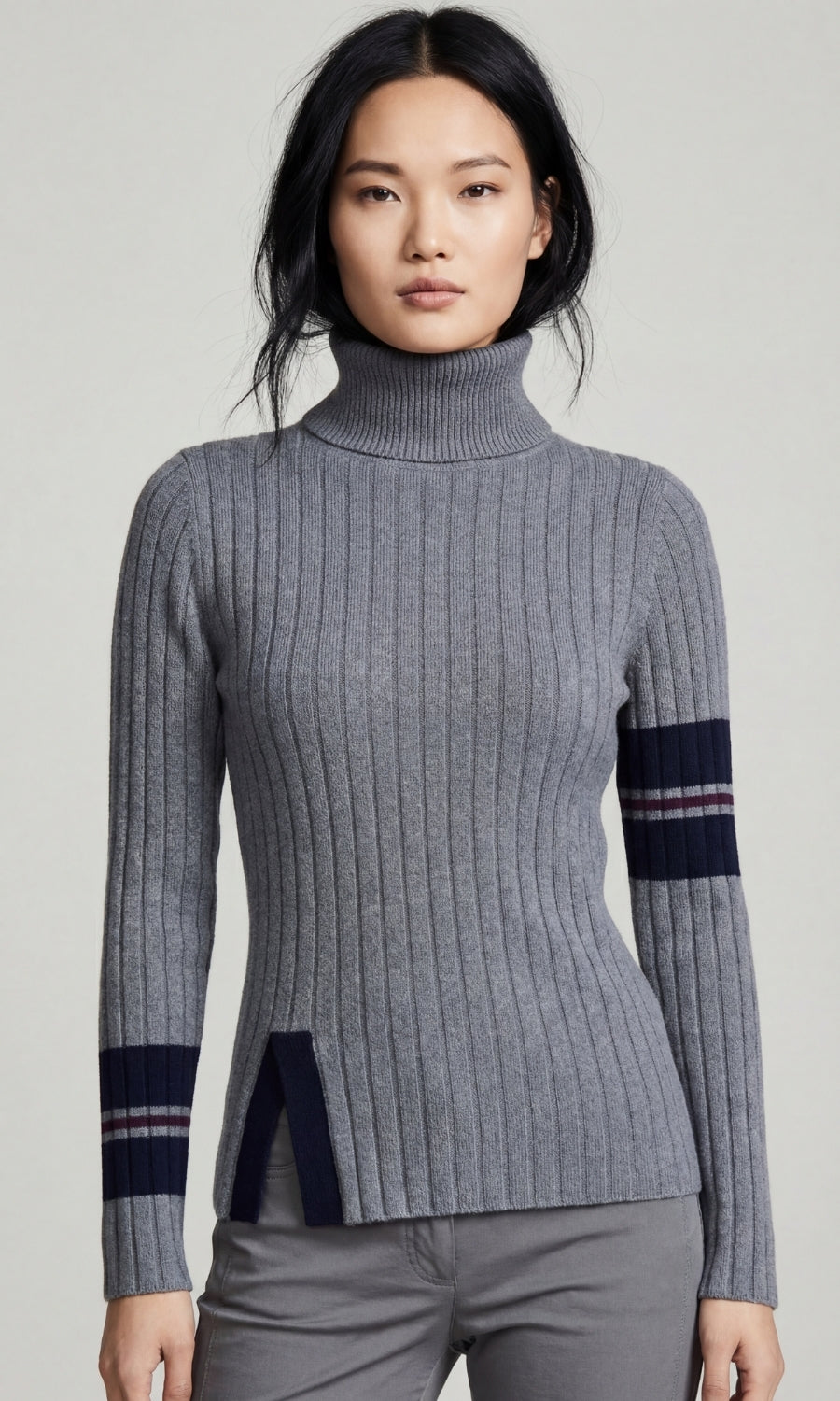 Lourdes Cashmere Ribbed Turtleneck