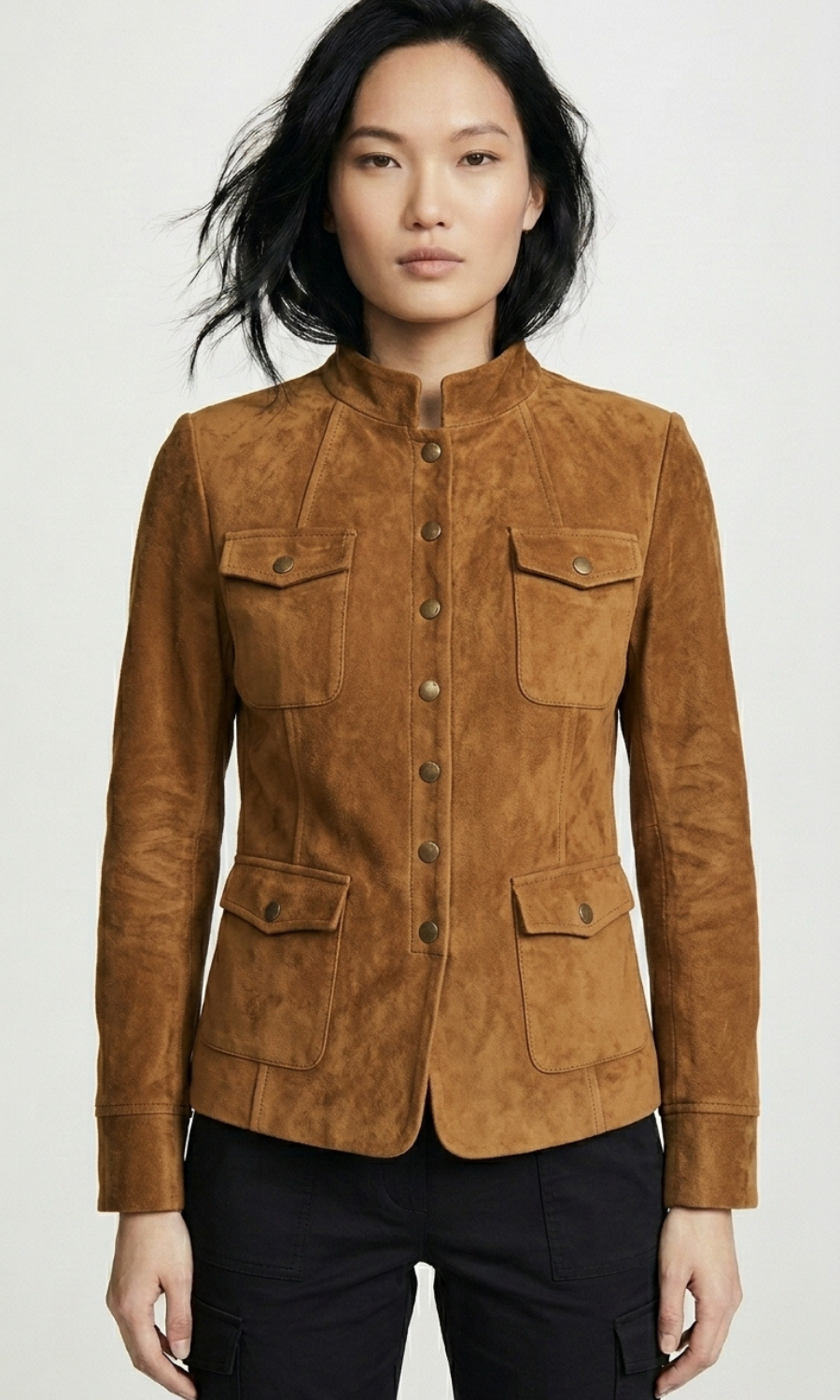 Osaka Urban Military Faux Suede Jacket