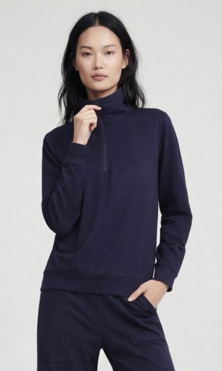 Hopkins Mock Neck Quarter-Zip Pullover