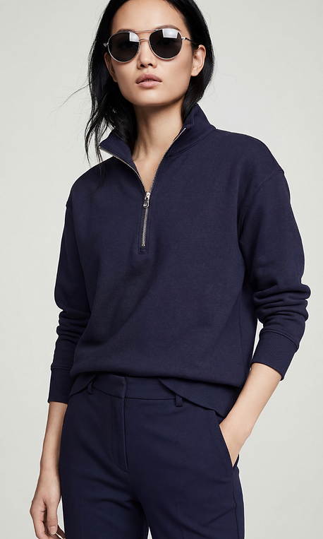 Hopkins Mock Neck Quarter-Zip Pullover