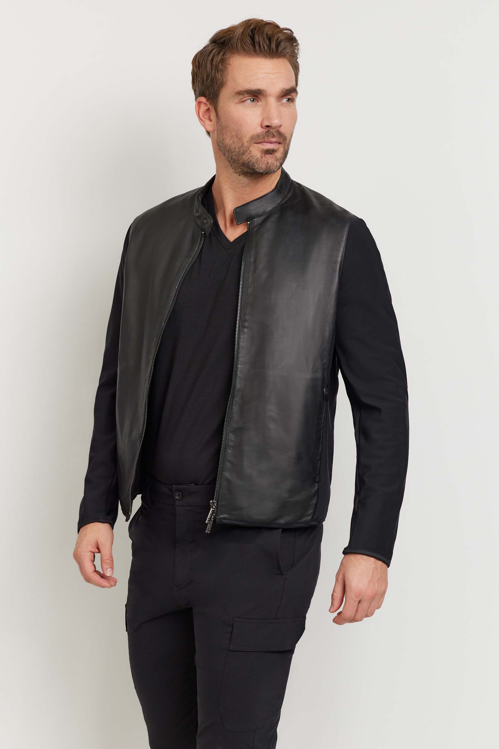 Joey Men's Leather and Lycra Jacket