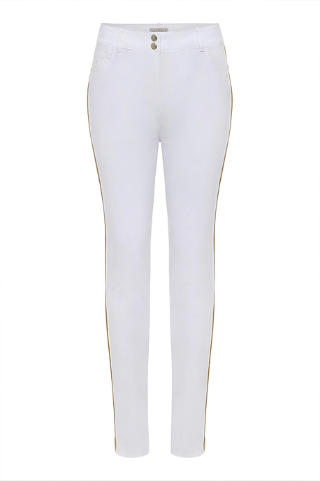 Luli Stripe Performance Cotton Skinny Pant