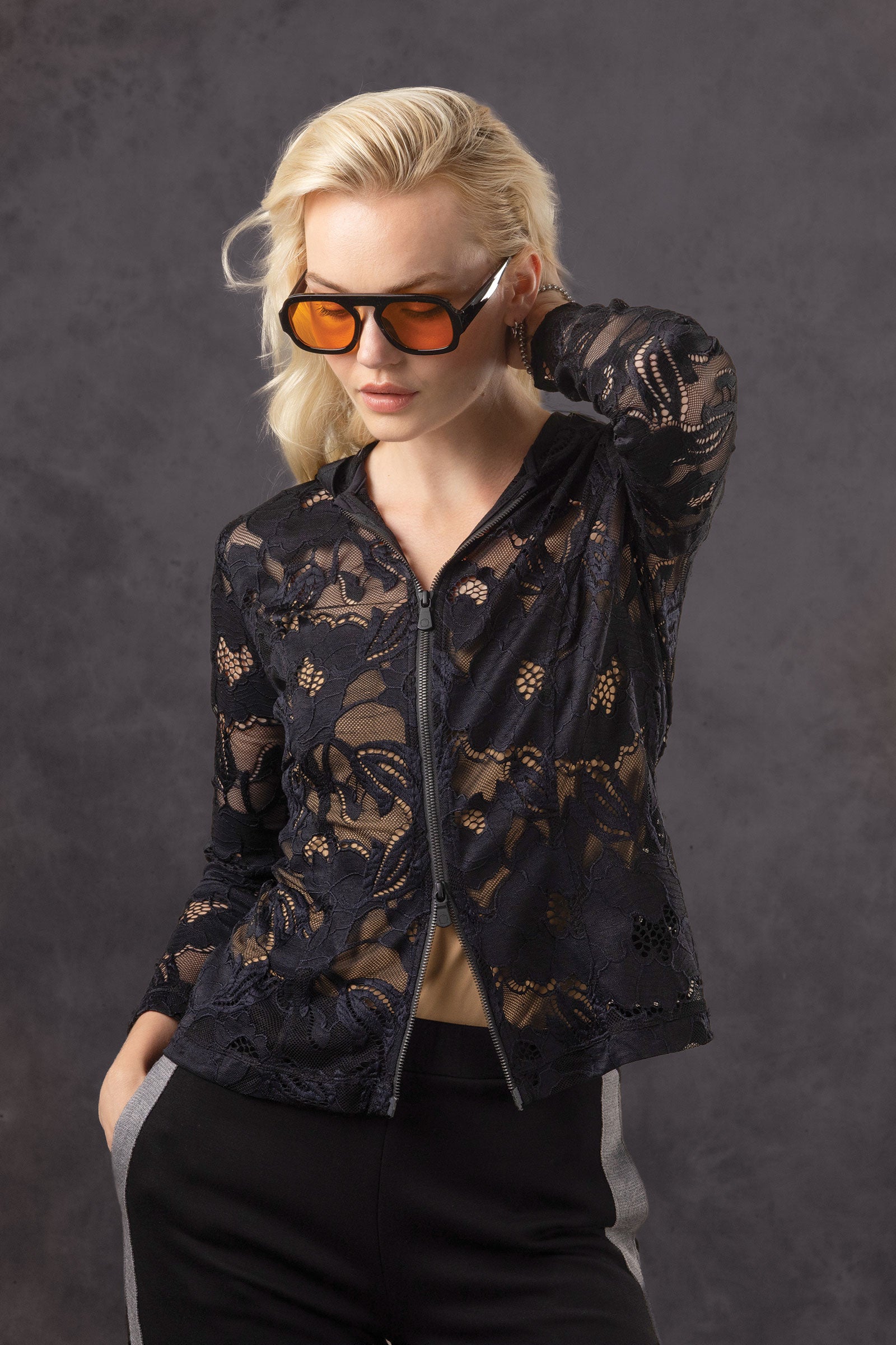 Lace Bree Jacket with Hood