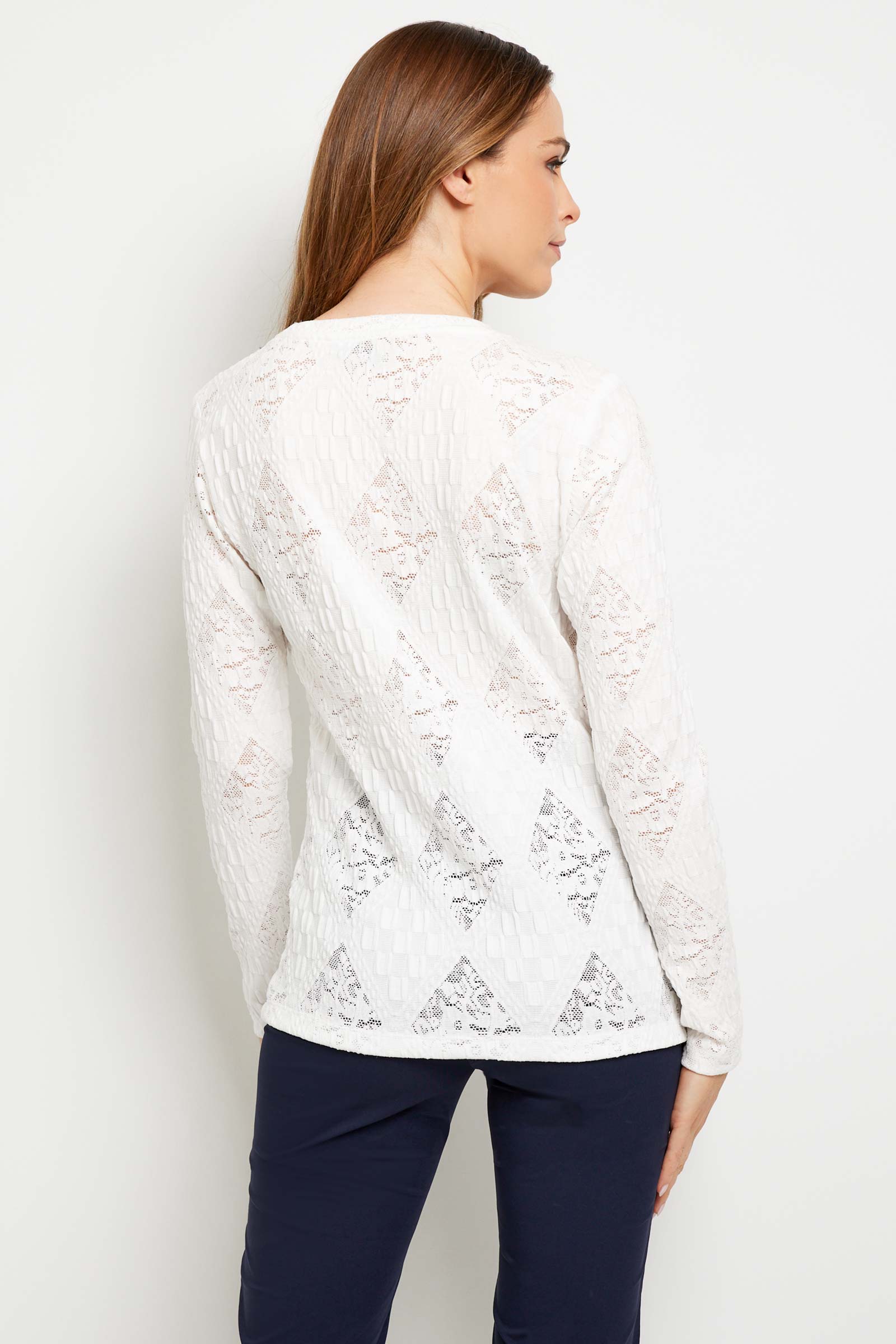 Lace Juliana Stretch Lace Long-Sleeve