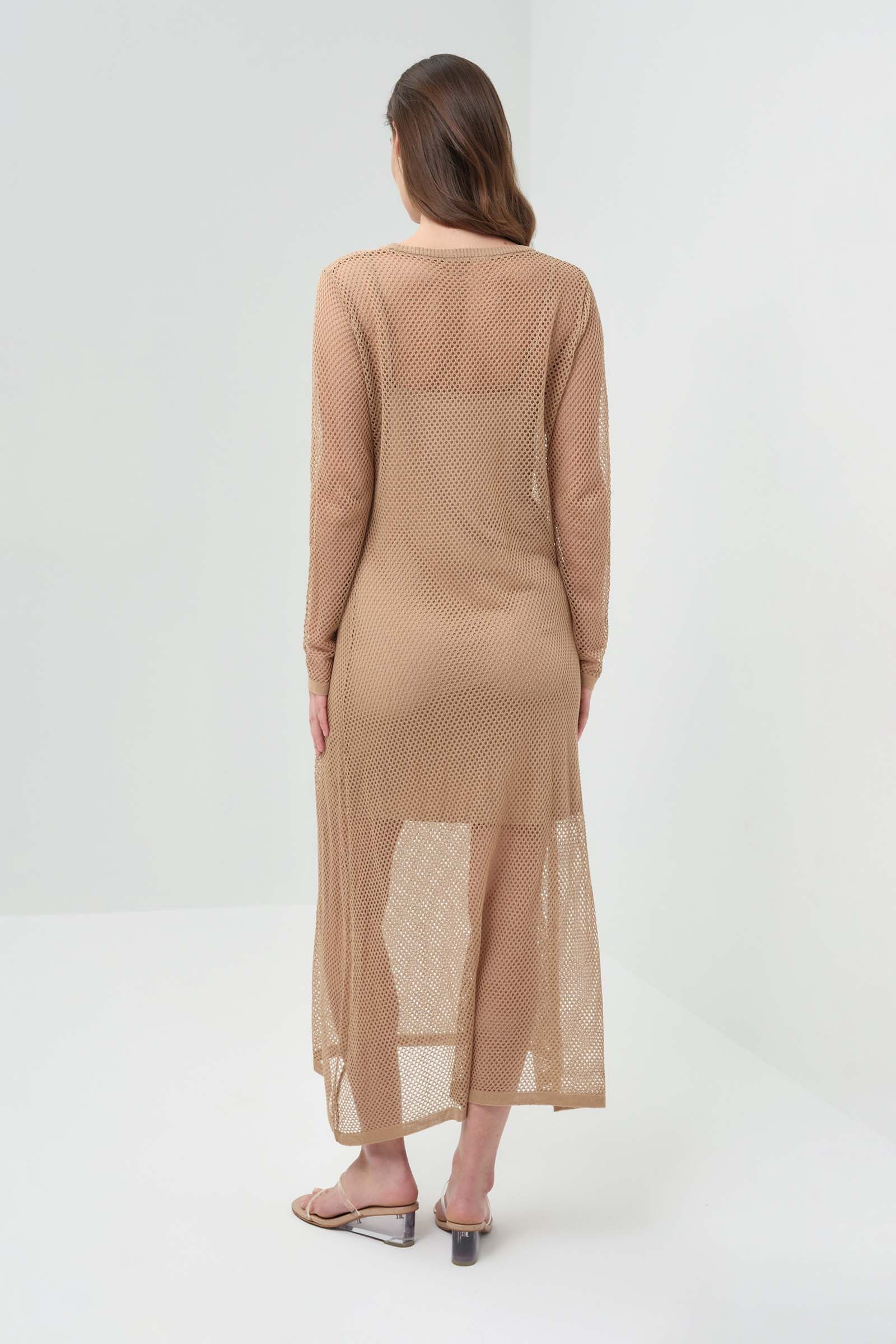 Ava Open Knit Maxi Dress