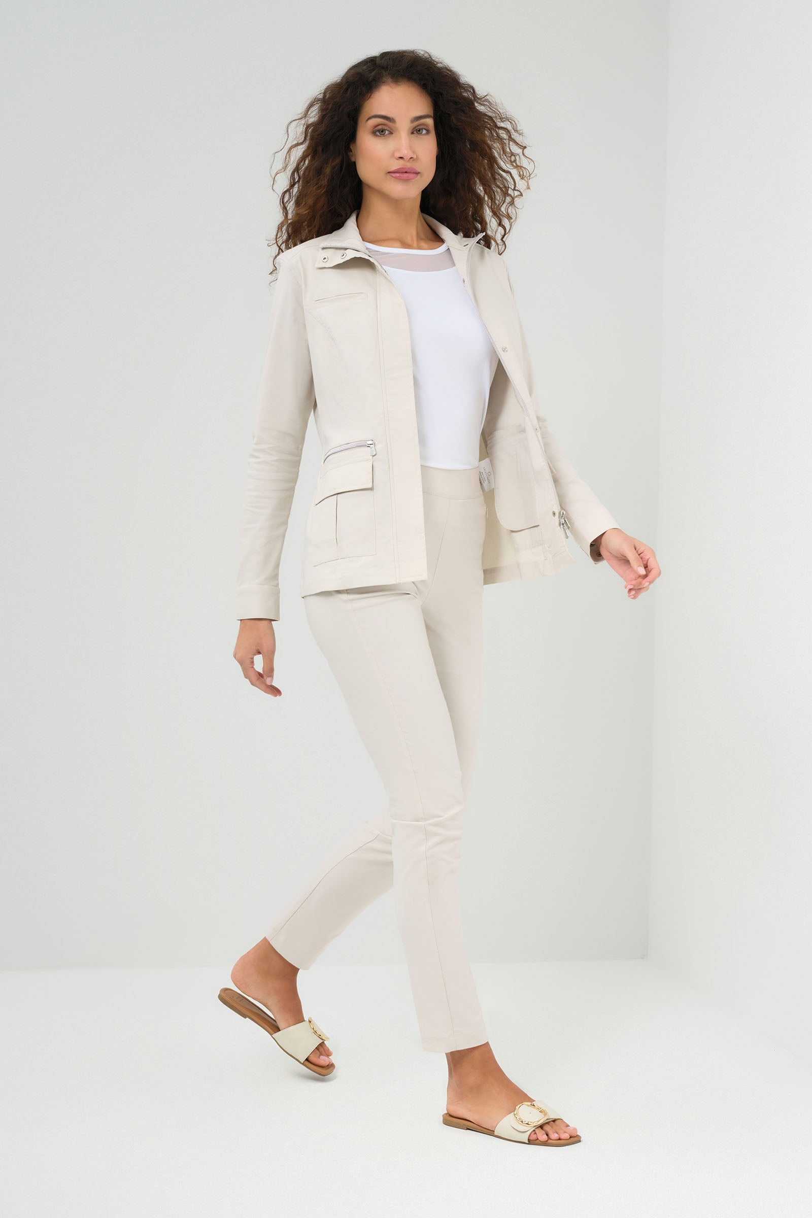 Kenya Safari Jacket in Stone