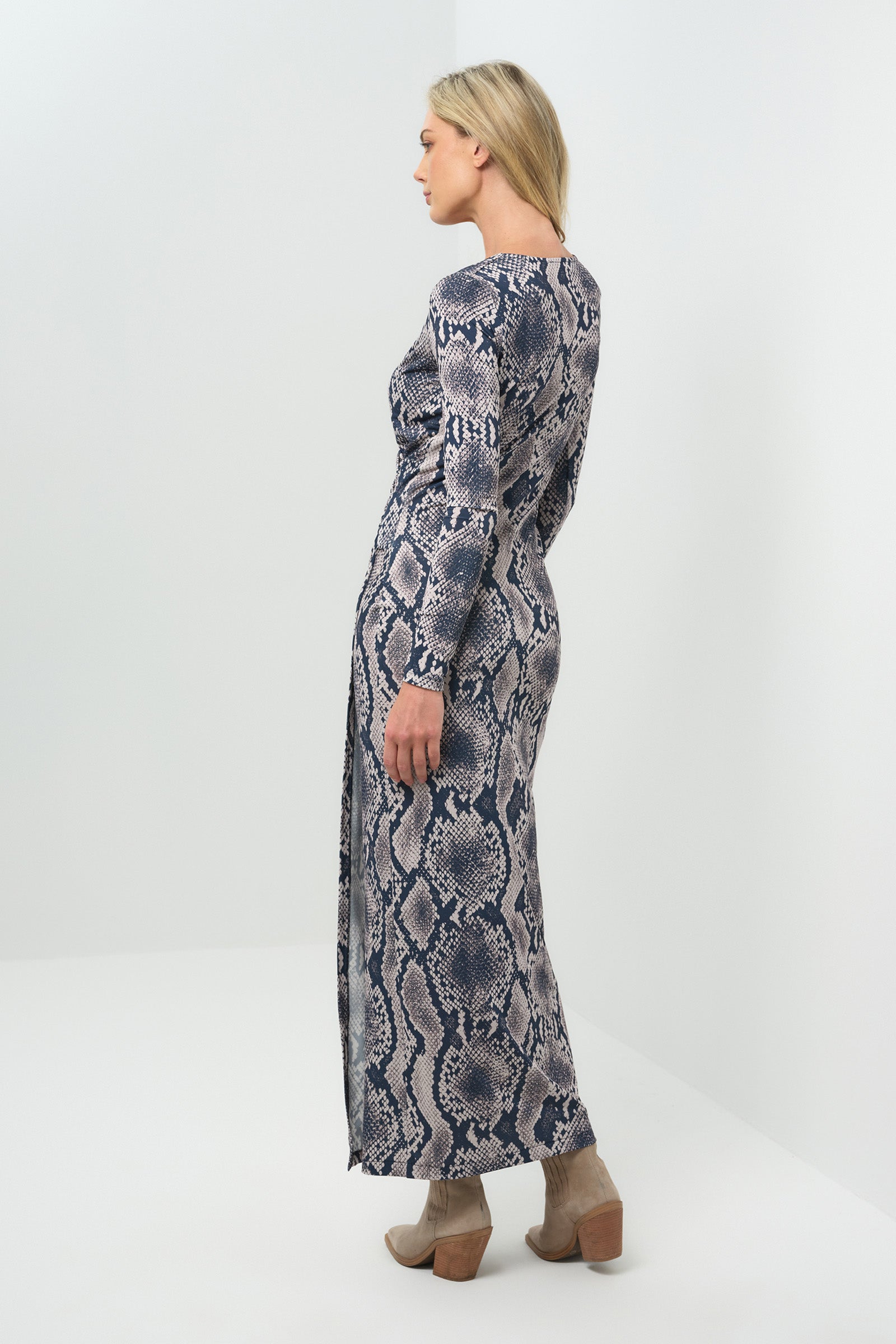 Printed Janie Wrap Maxi Dress
