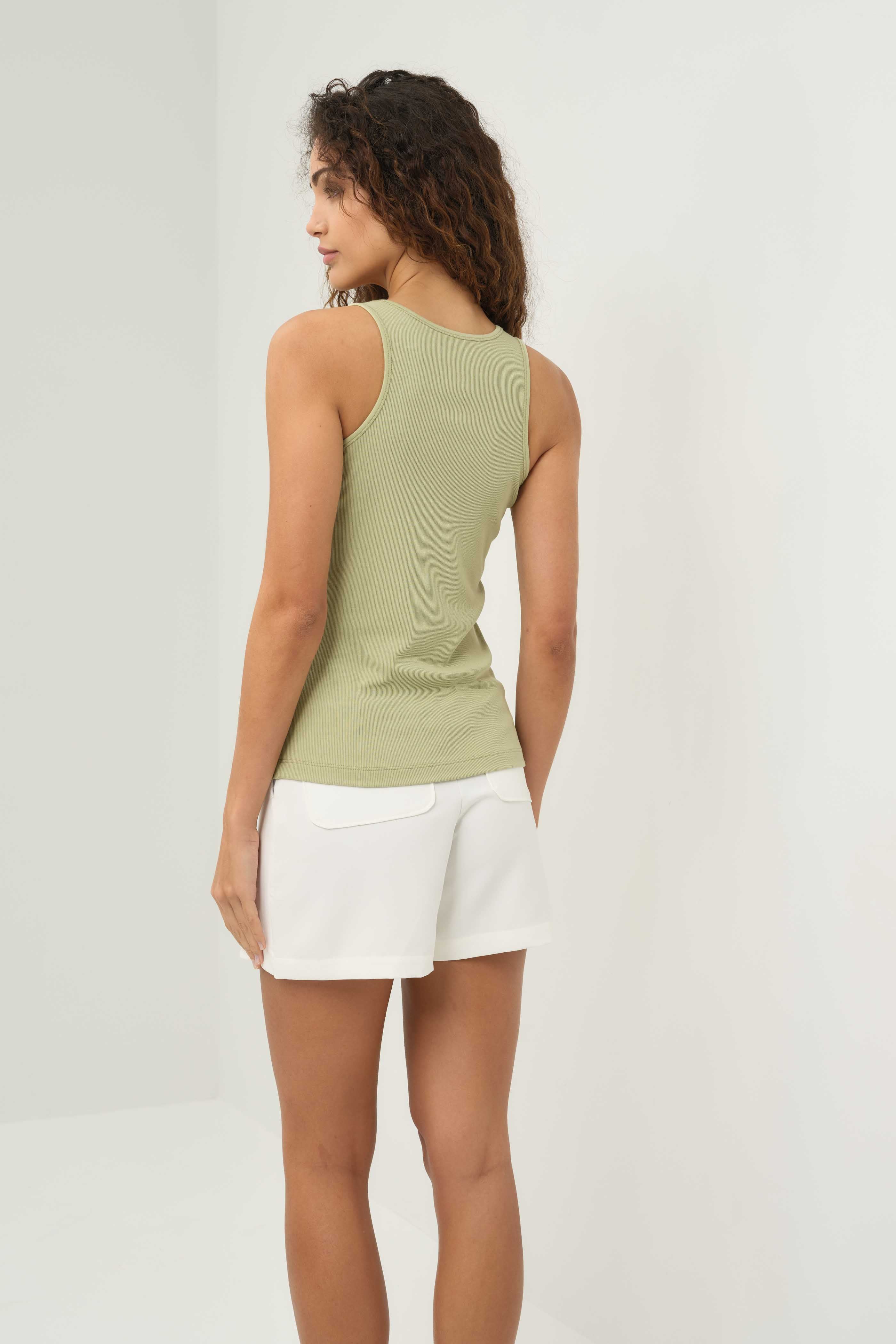 Maeve Ribbed Tank Top