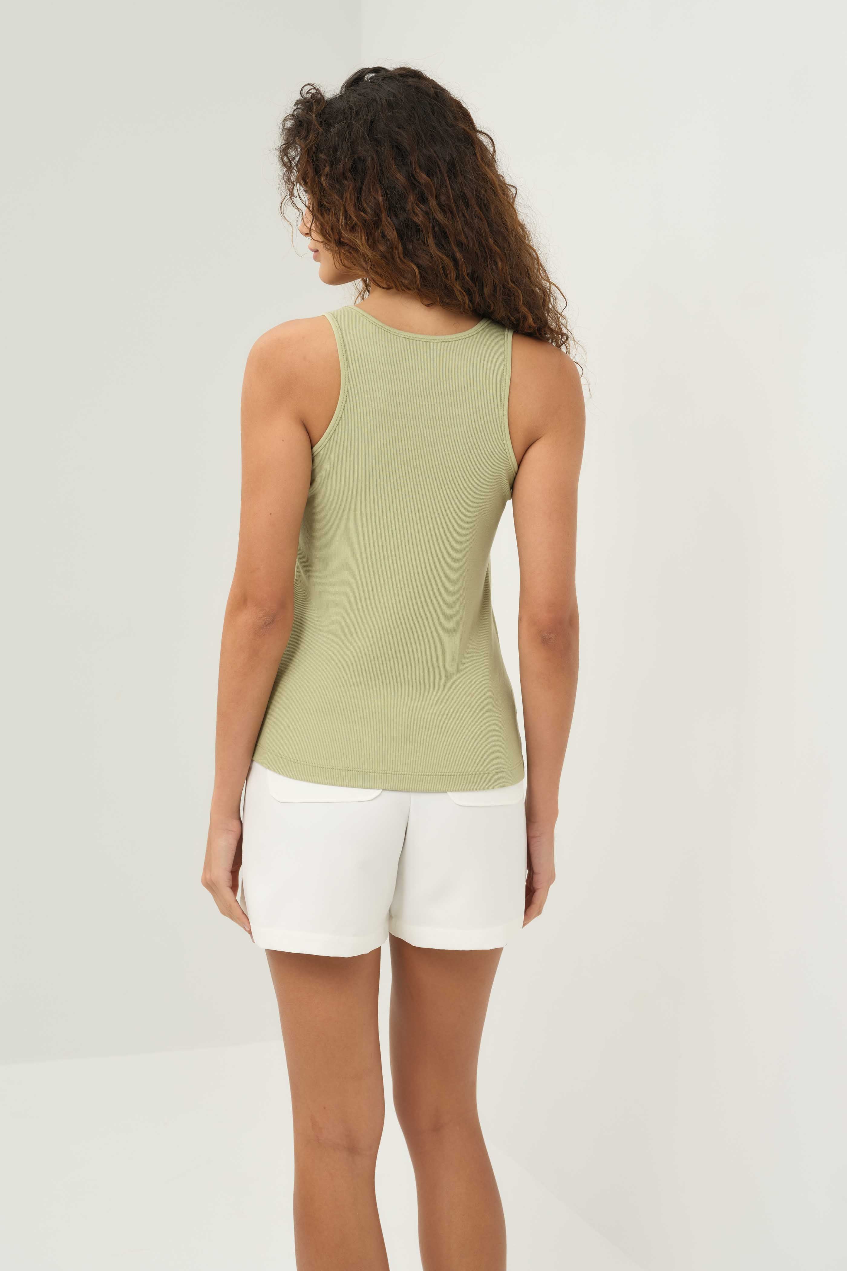 Maeve Ribbed Tank Top