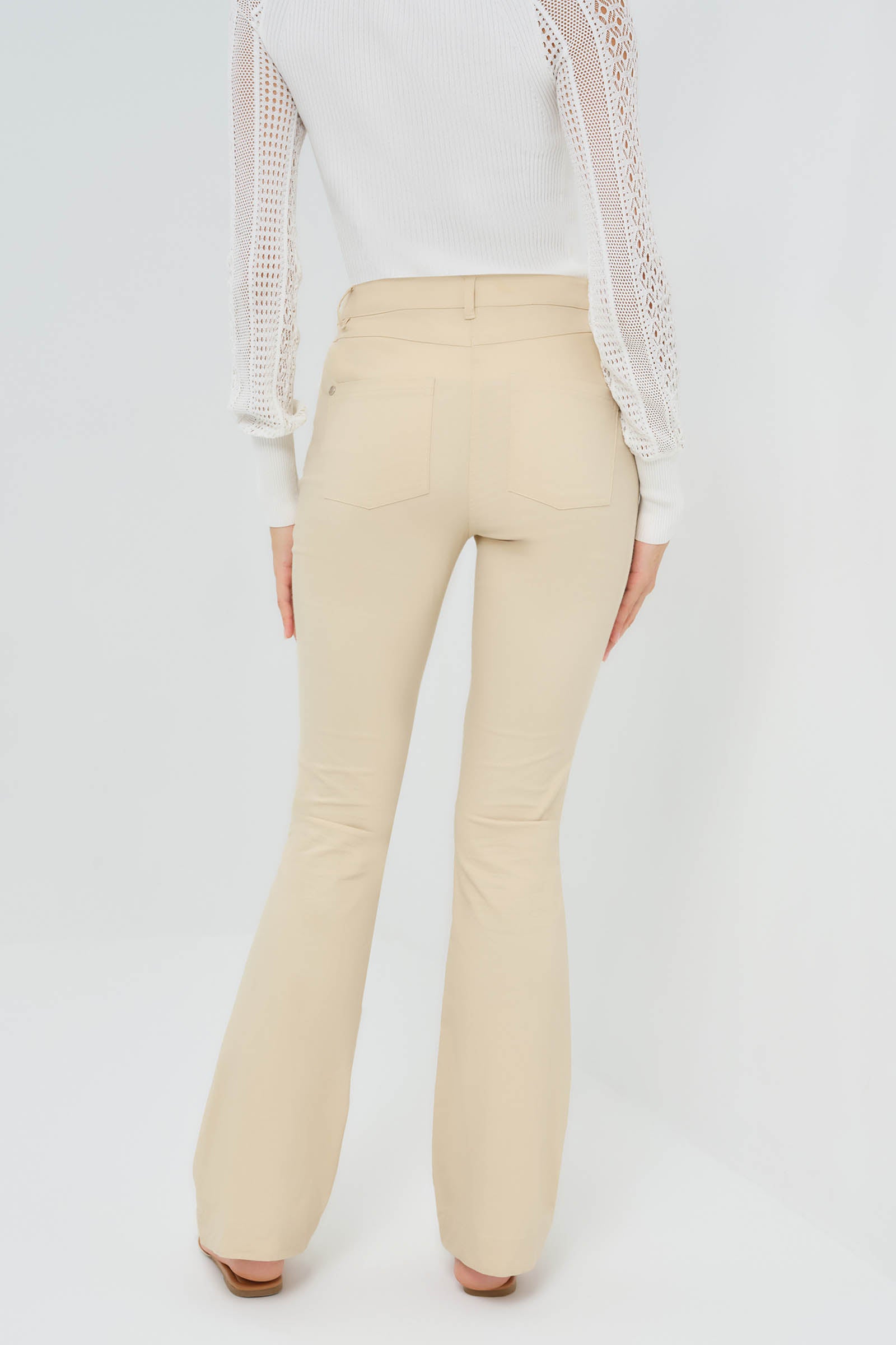 Katya Performance Cotton Pintuck Flare Pant
