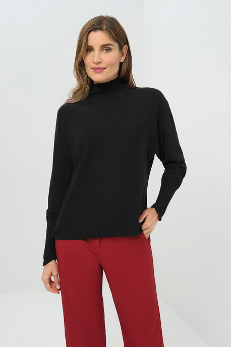 Bexley Relaxed Sweater with Mockneck