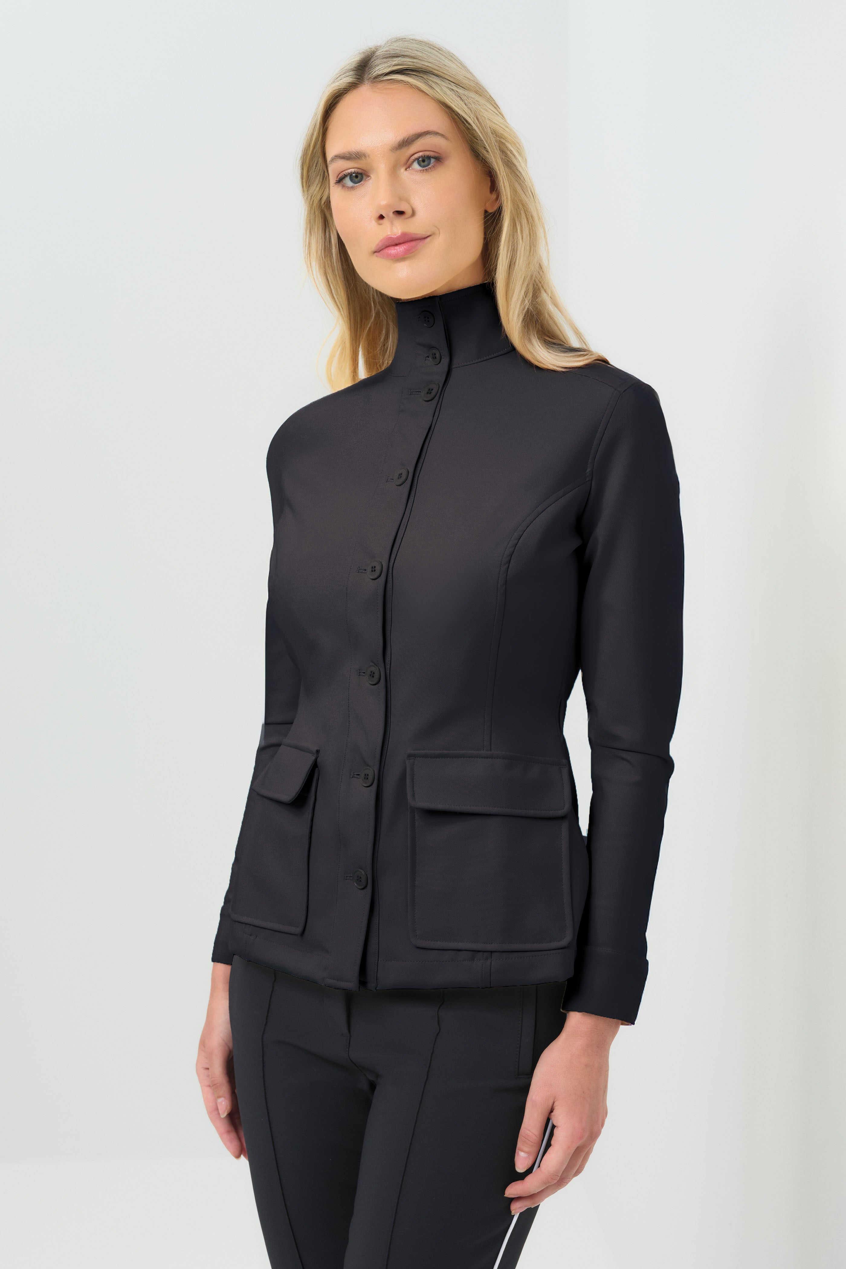 Reign Performance Twill Button Front Jacket