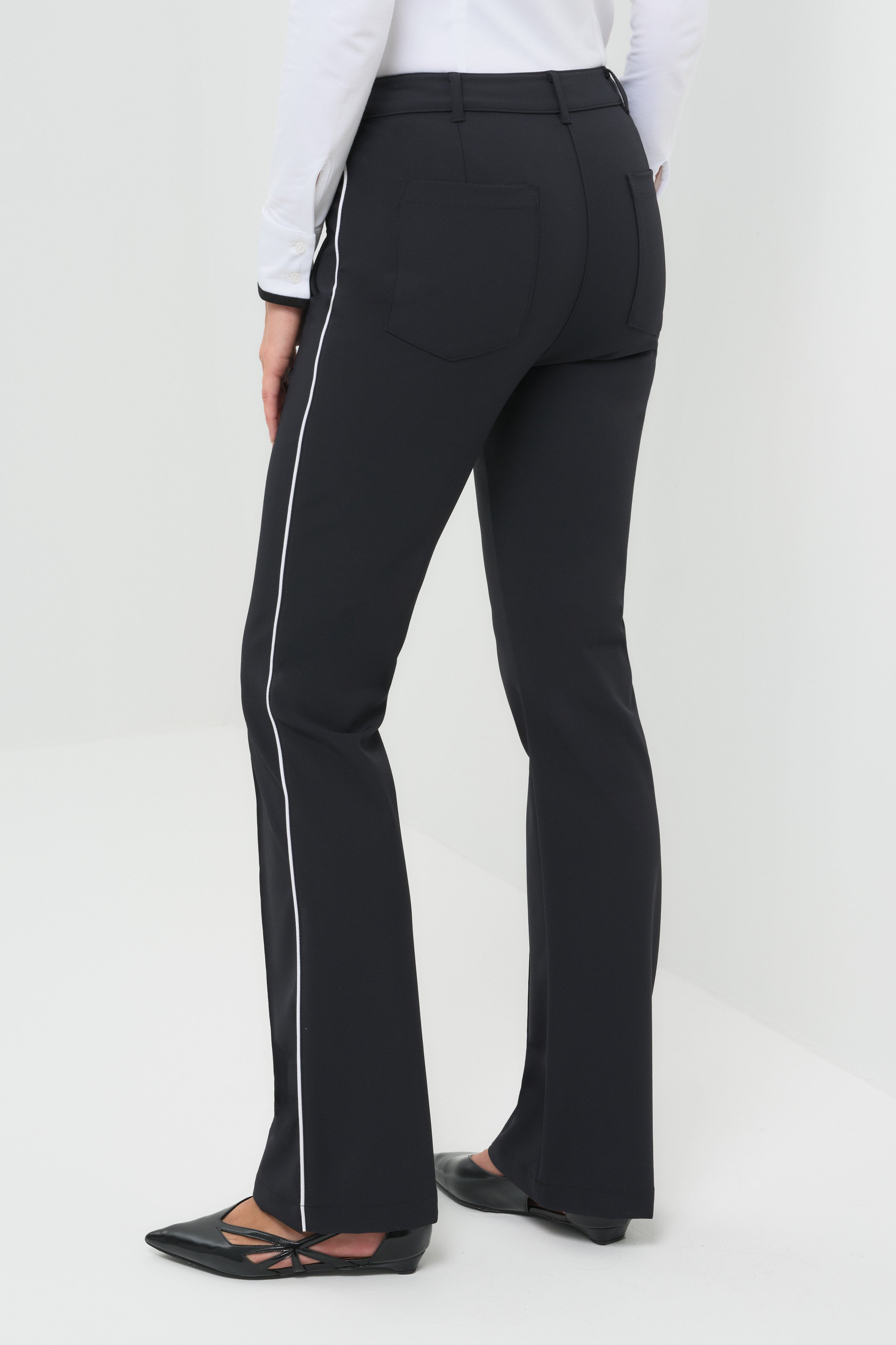 Winny Stripe Performance Twill Bootcut Pant