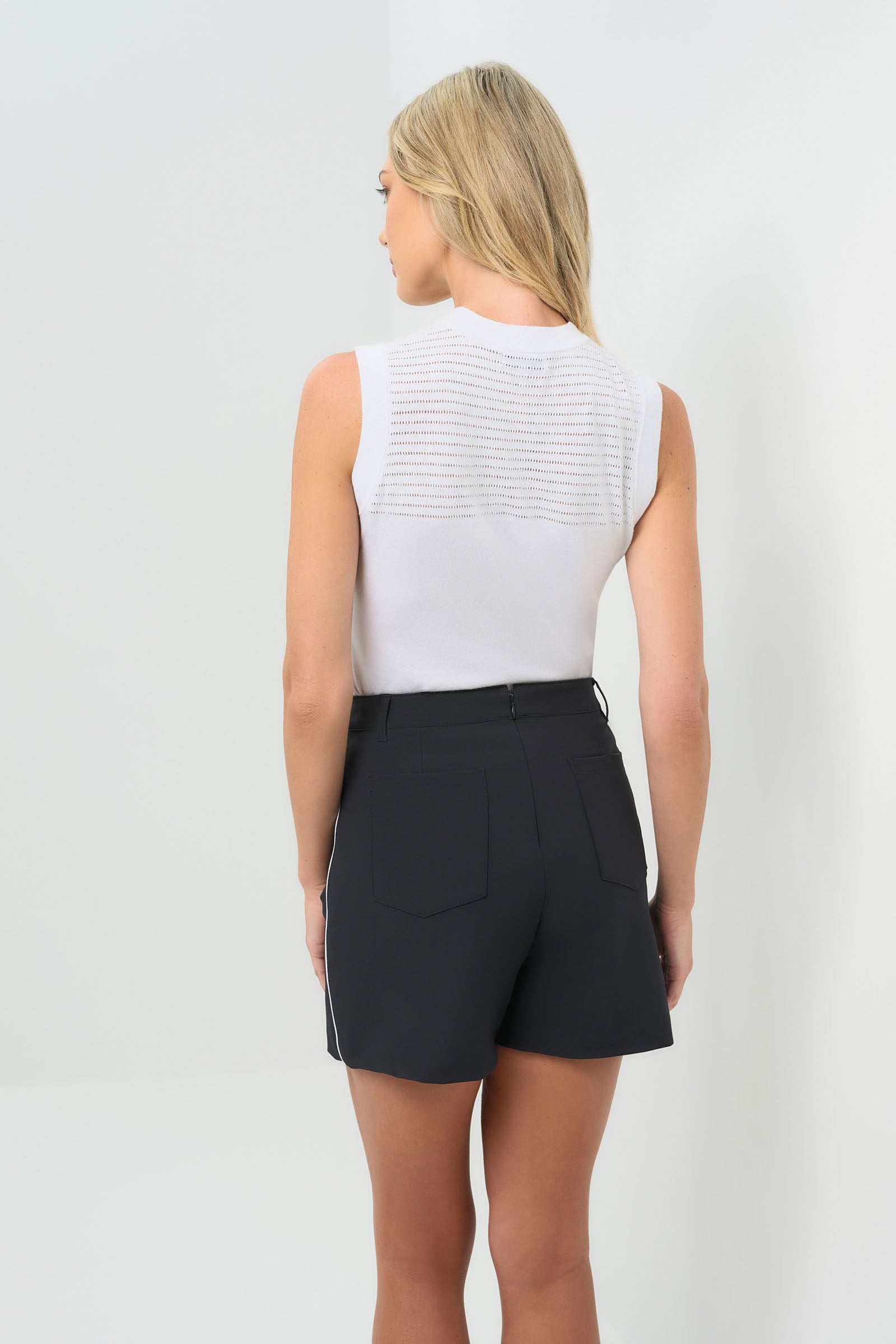 Laurel Stripe Performance Twill Skort with Side Stripe
