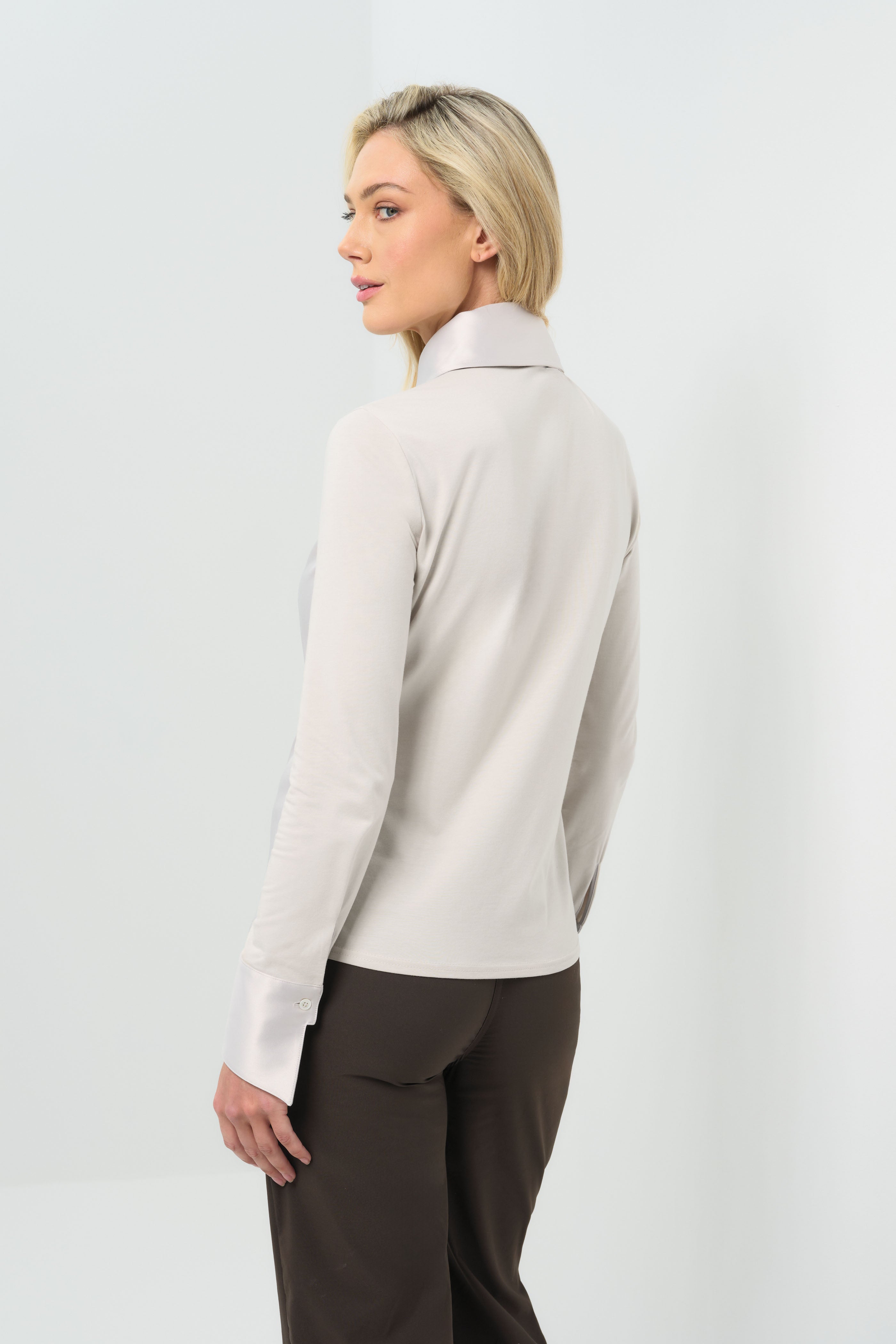 Sadie Satin and Supima Top