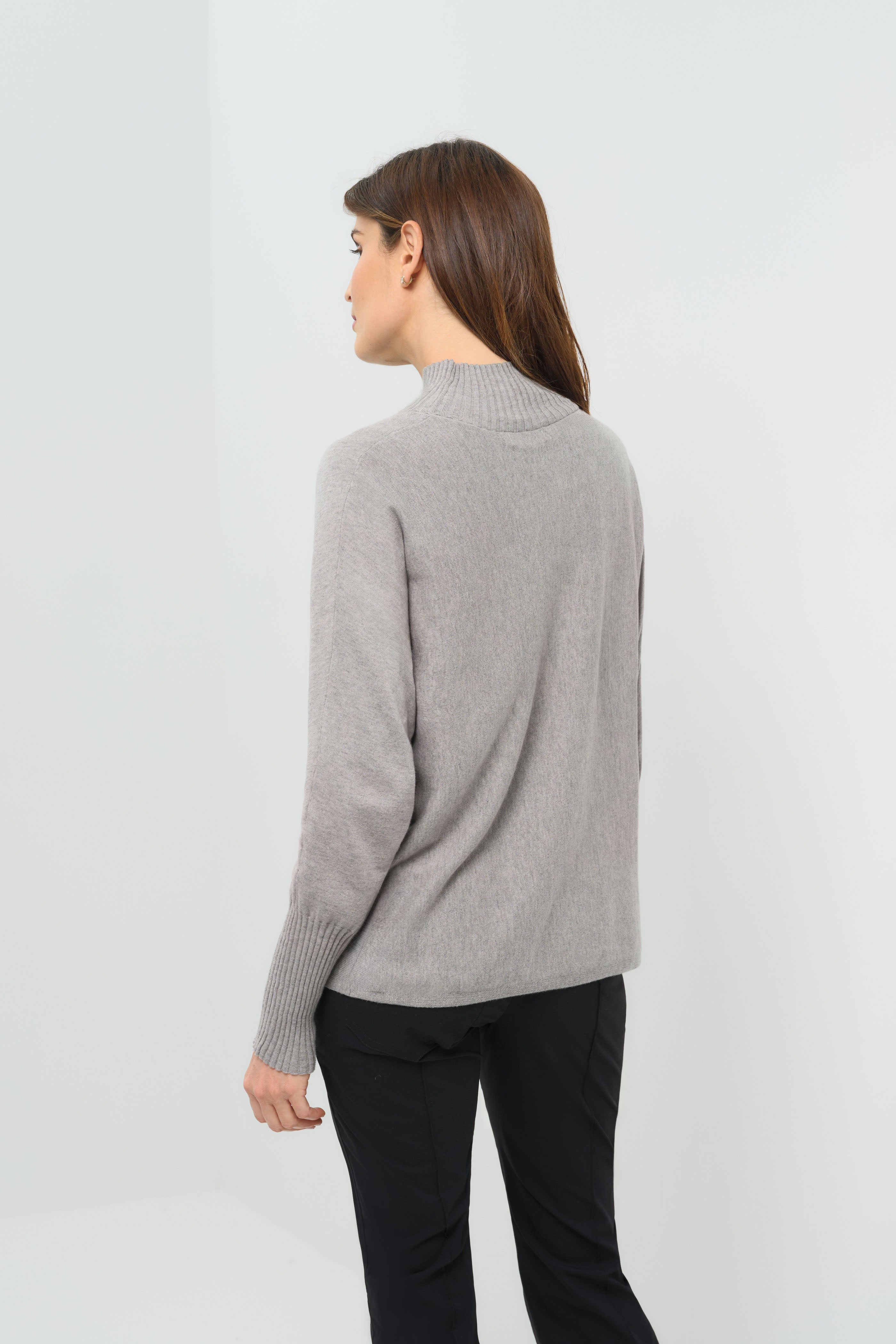 Bexley Relaxed Sweater with Mockneck