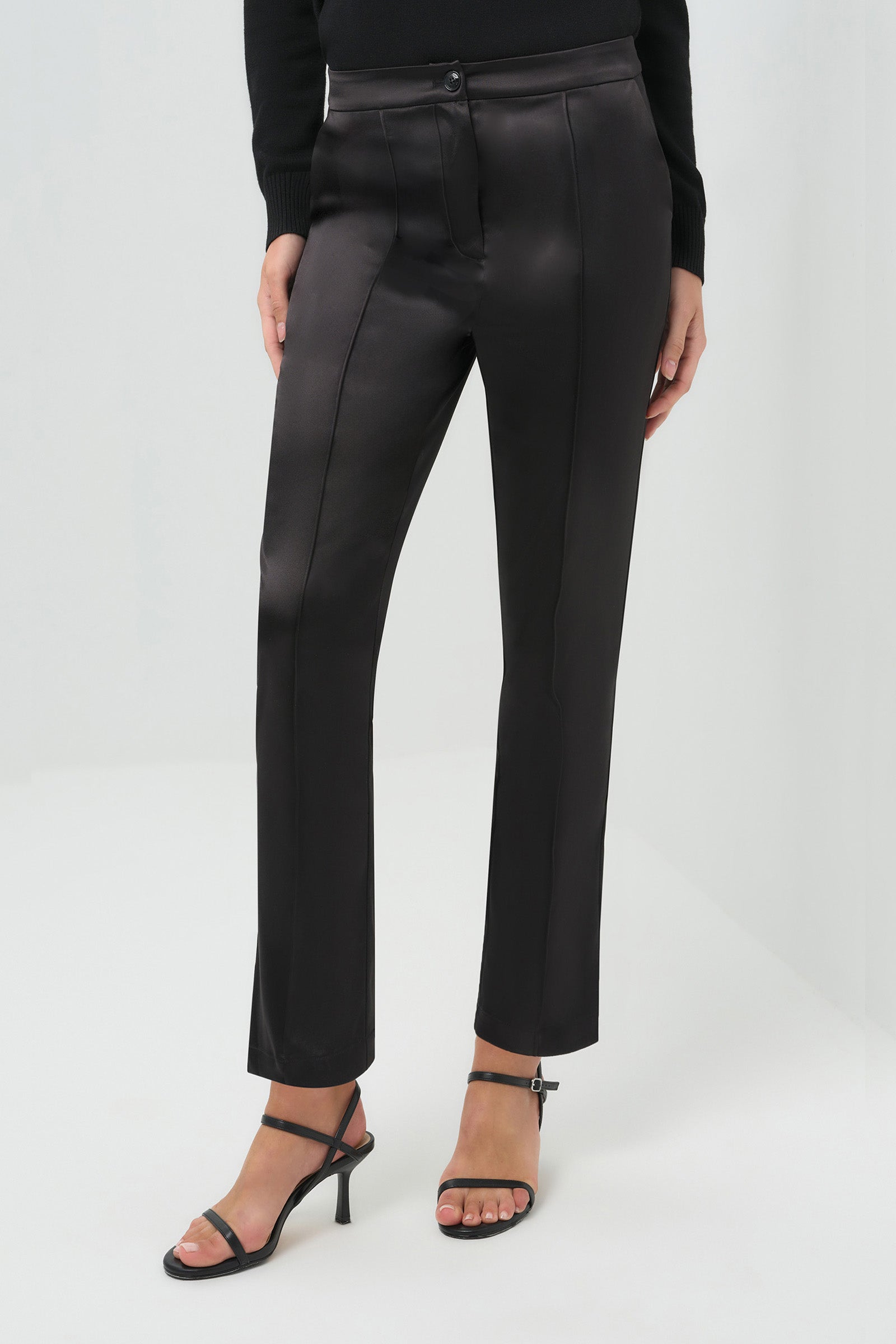 Arden Satin Straight Leg Pant