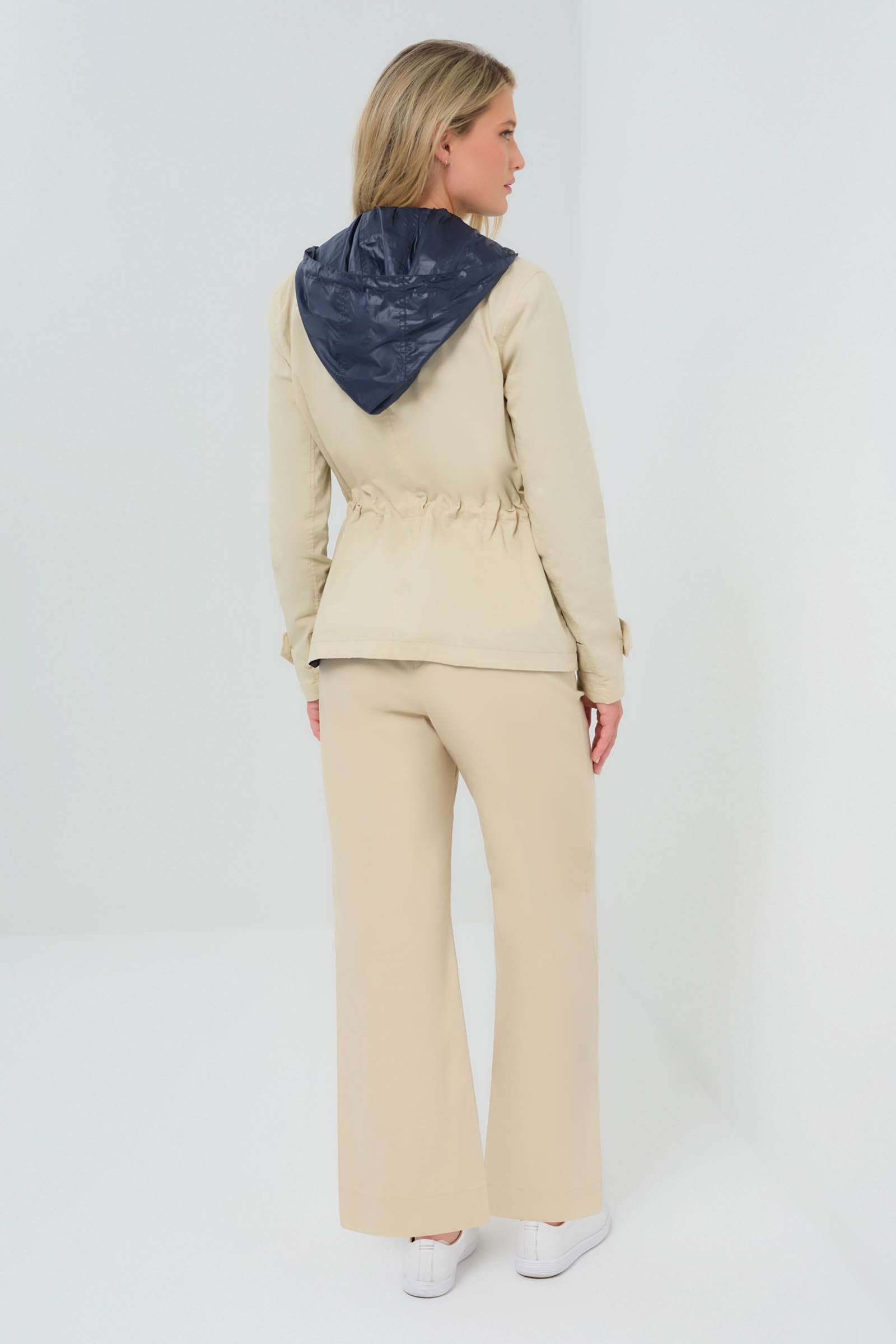 Lexie Performance Cotton & Nylon Reversible Trench