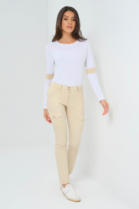 Kate Skinny Cargo Peformance Cotton Pant