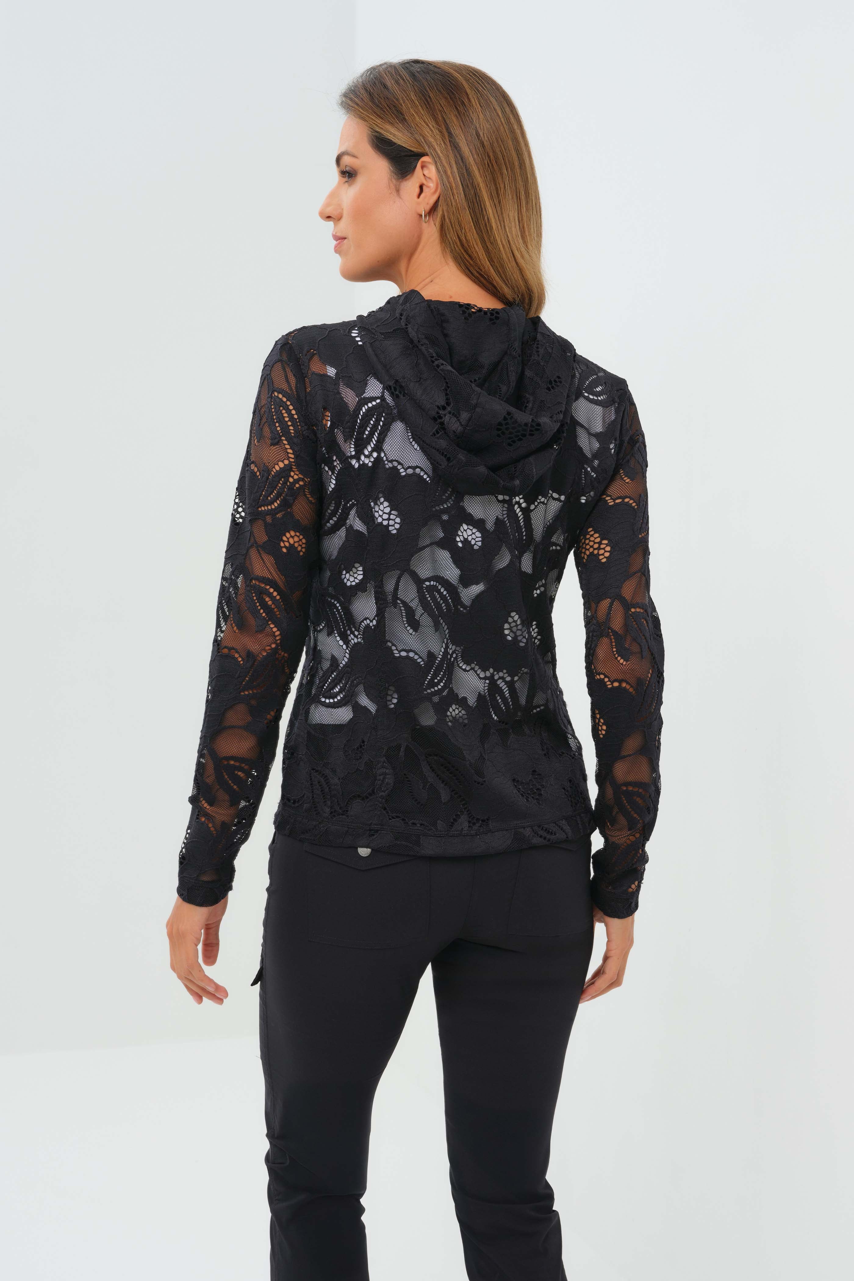 Lace Bree Jacket with Hood