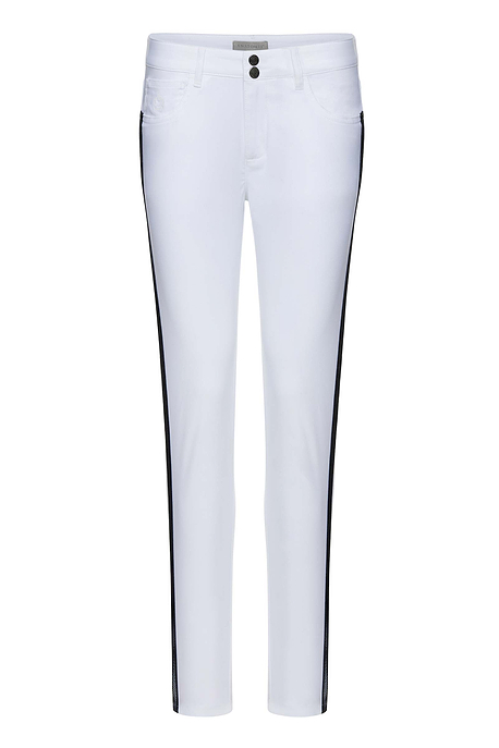 Luisa White w/ Black Stripe Ultra Light Weight Pant