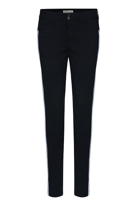 Luisa Black w/ White Stripe Ultra Light Weight Pant