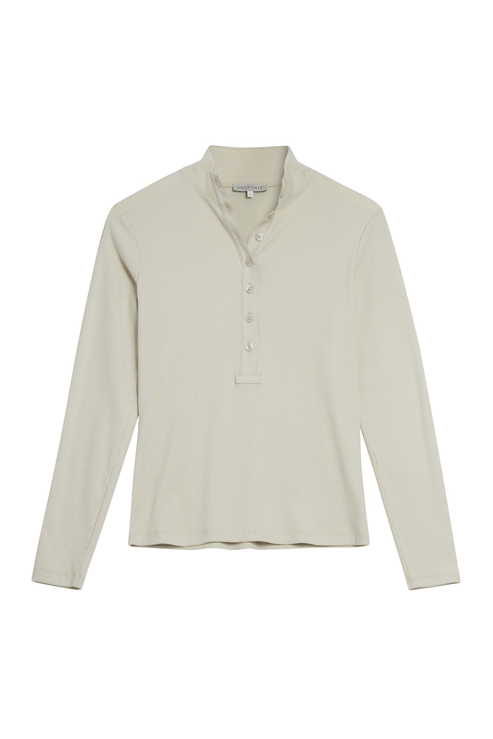 Monroe Rib Henley Turtleneck w/ Contrast Fabric