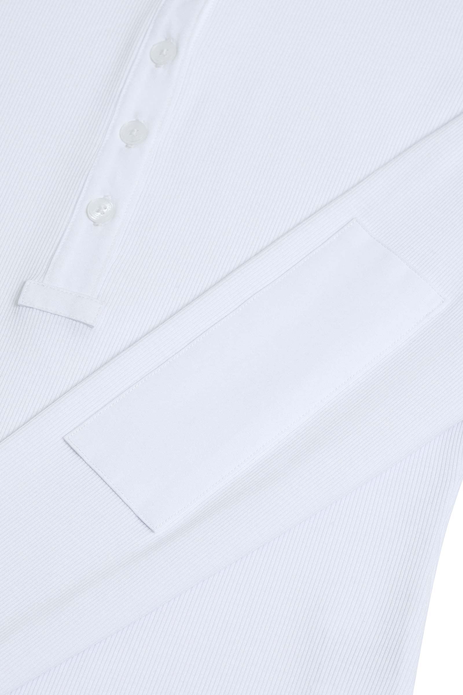 Monroe Rib Henley Turtleneck w/ Contrast Fabric