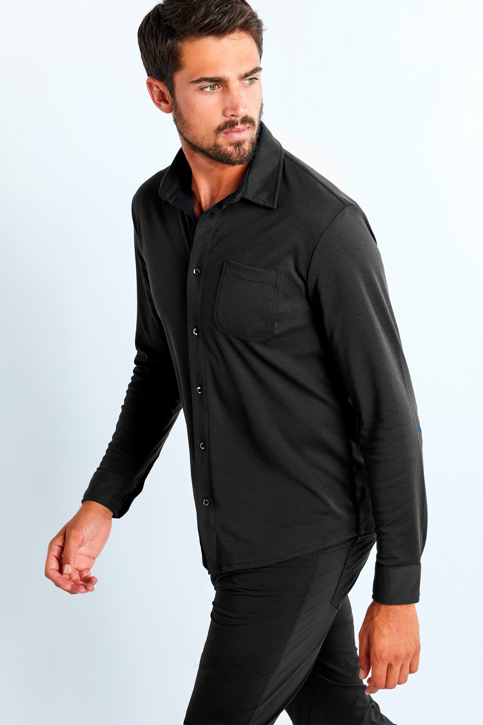 Nick Men's Piquet Button Down Shirt