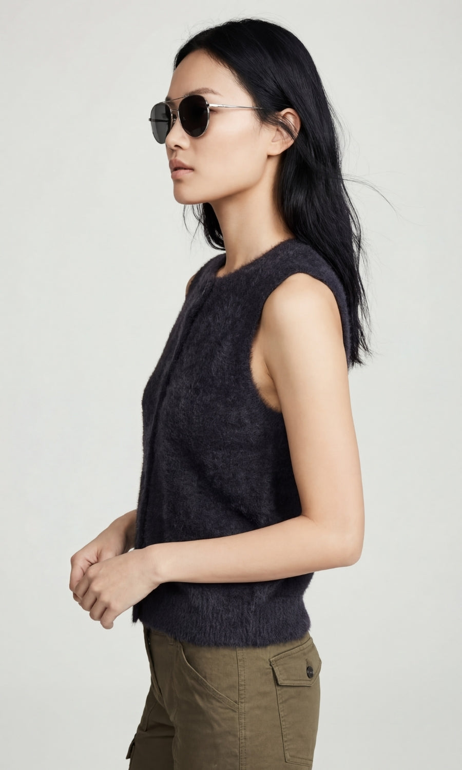 Hida Fuzzy Cardigan Vest (CASH&CARRY)
