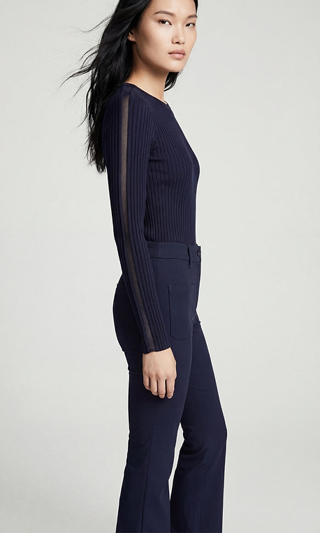 Betsy Ultralight Flare Pant in Navy